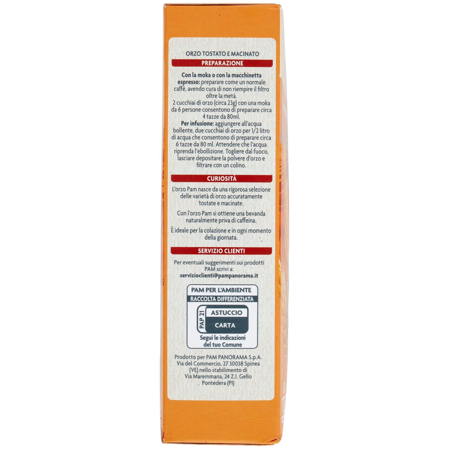 PAM Qualità per te Orzo Tostato macinato 500 g – immagine 5