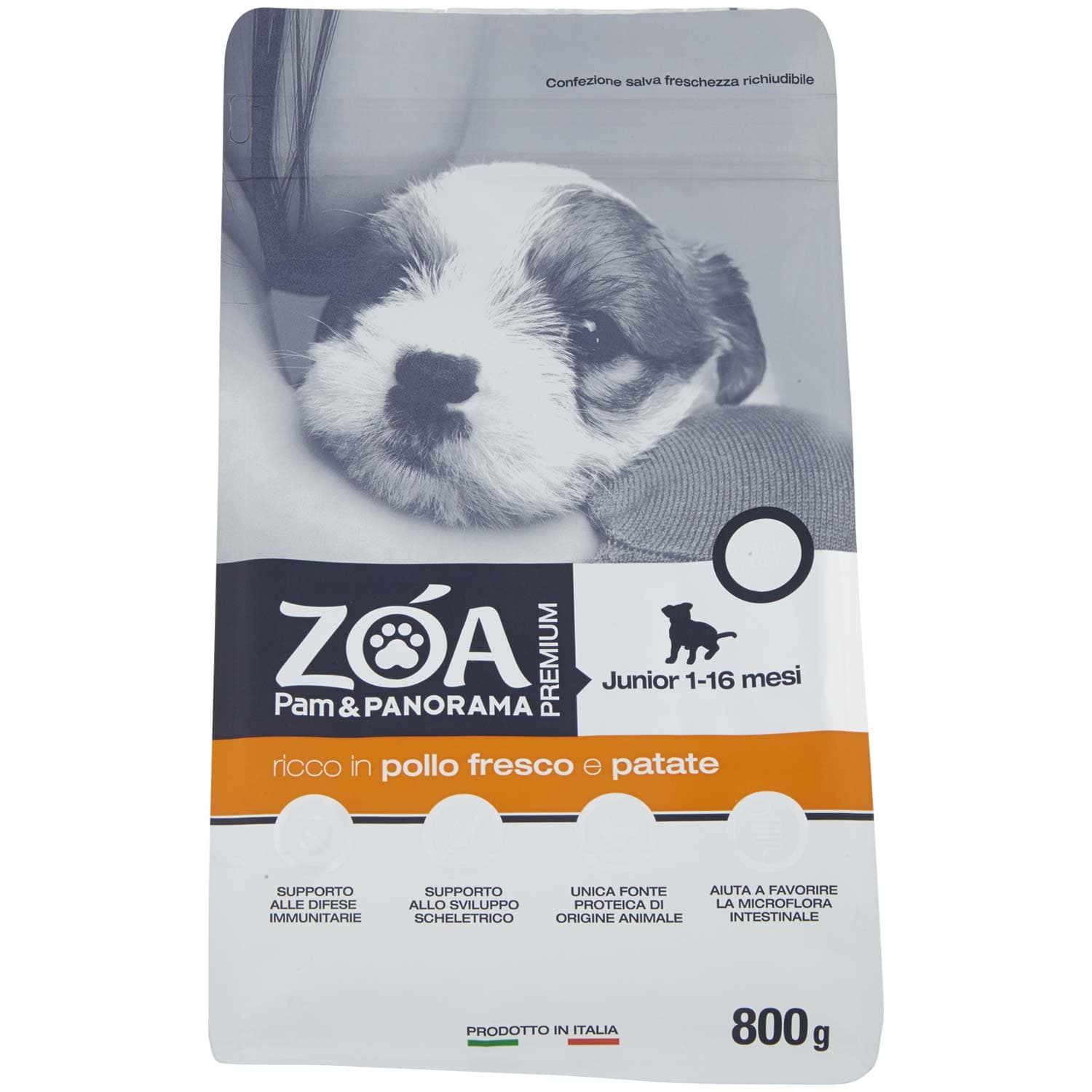ZOA PREMIUM Junior 1-16 mesi esigente ricco in pollo fresco e patate 800 g – immagine 2