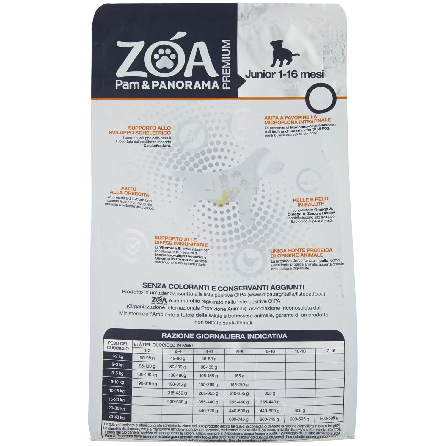 ZOA PREMIUM Junior 1-16 mesi esigente ricco in pollo fresco e patate 800 g – immagine 4