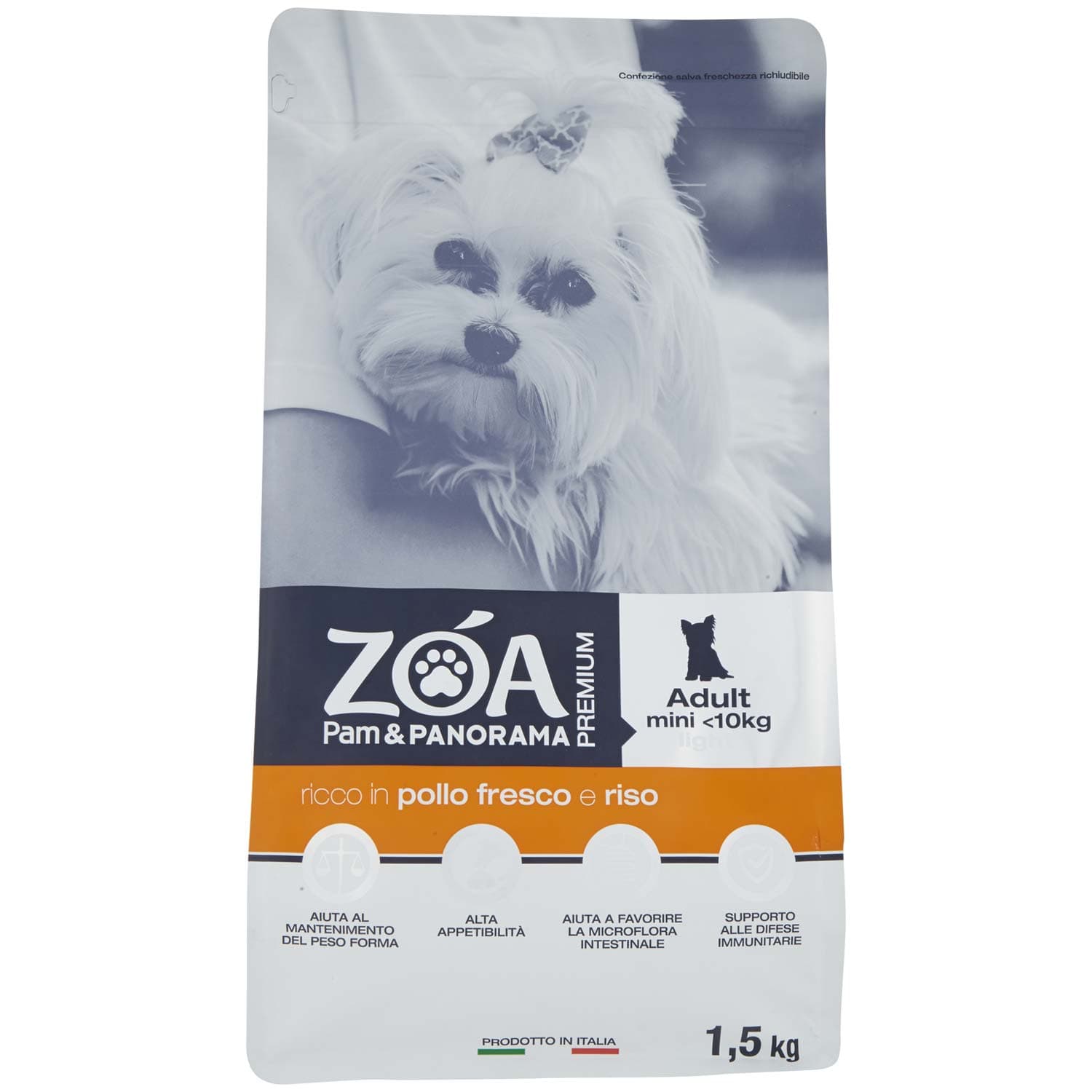 ZOA PREMIUM Adult mini <10kg light ricco in pollo fresco e riso 1,5 kg – immagine 2