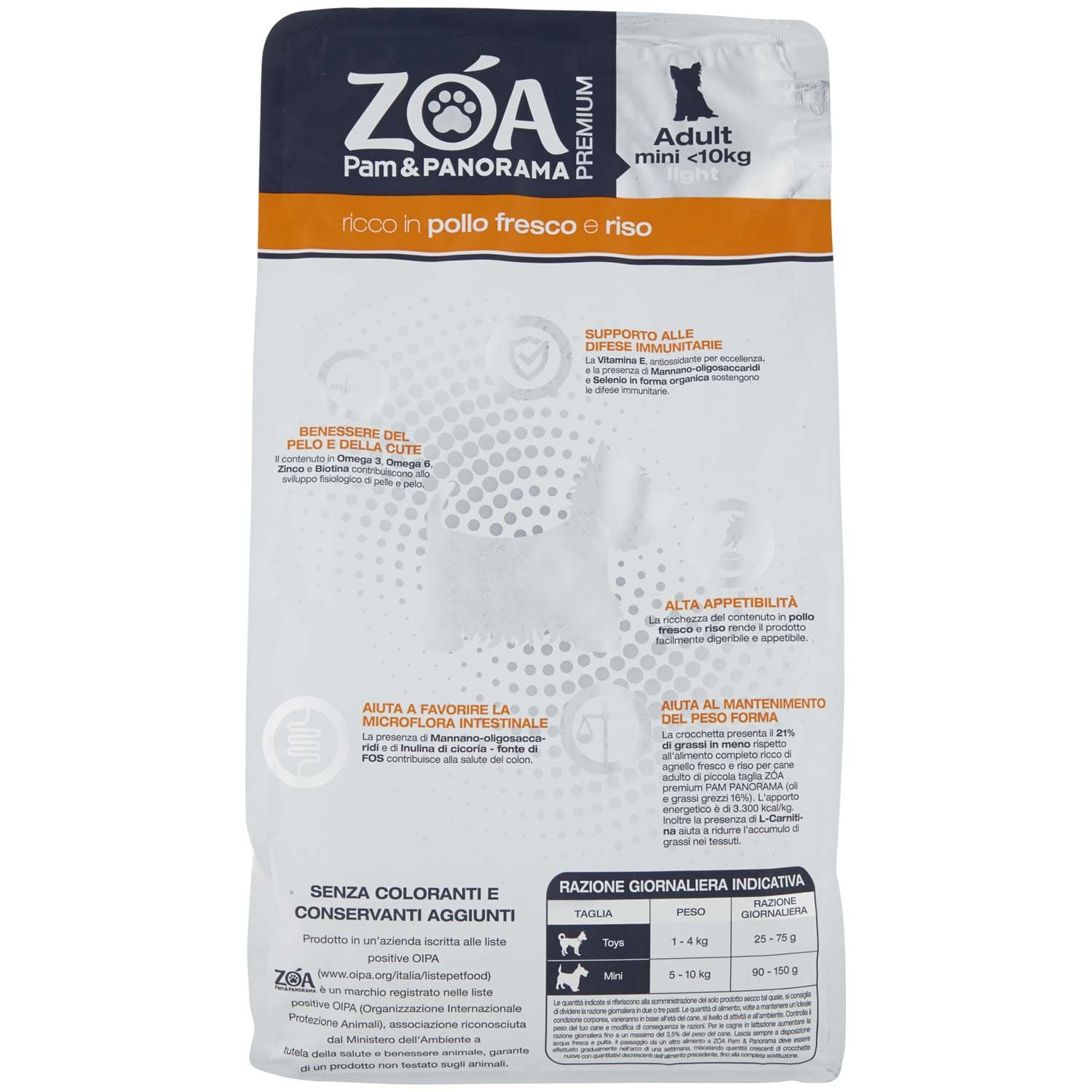 ZOA PREMIUM Adult mini <10kg light ricco in pollo fresco e riso 1,5 kg – immagine 4
