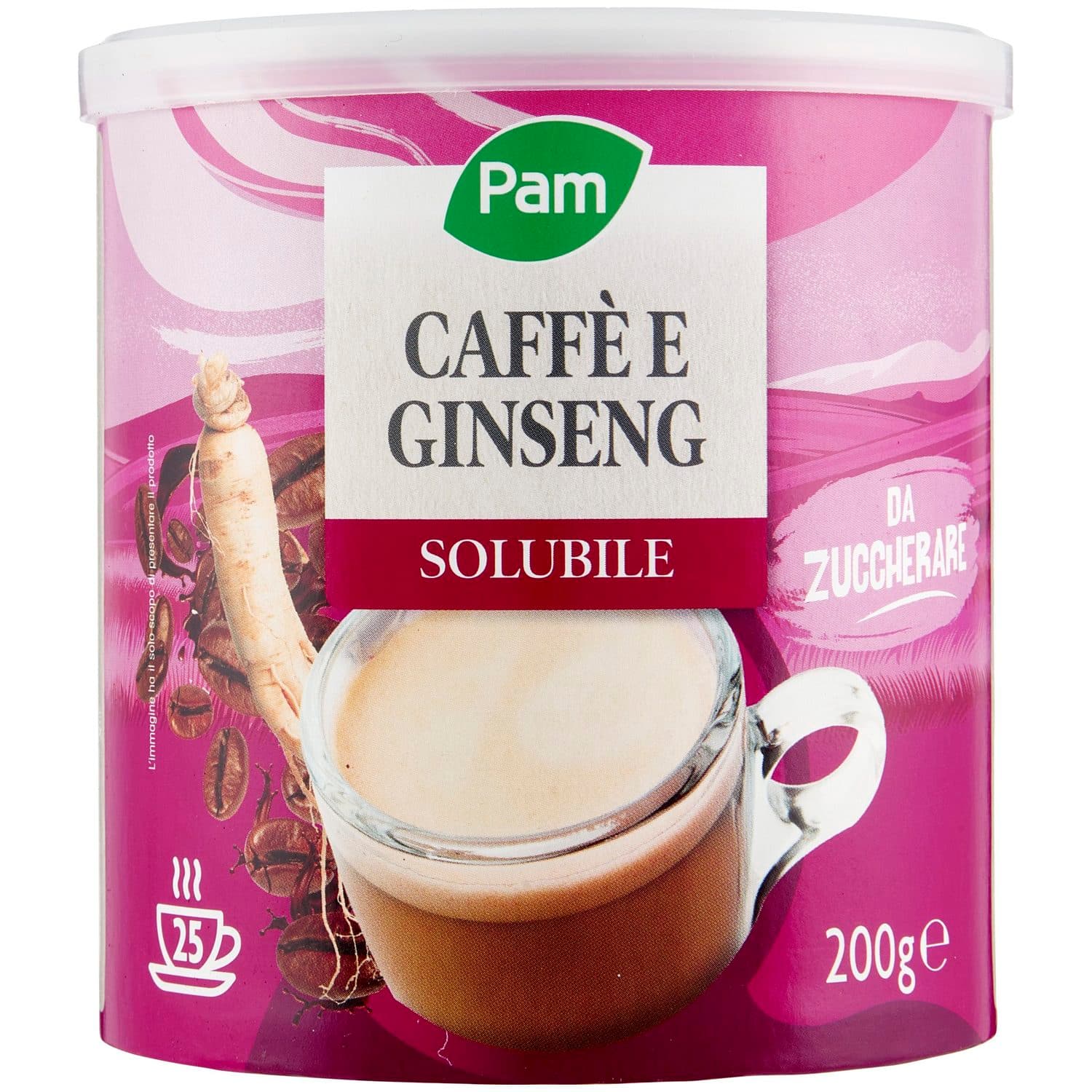 PAM Caffè e Ginseng Solubile 200 g – immagine 2