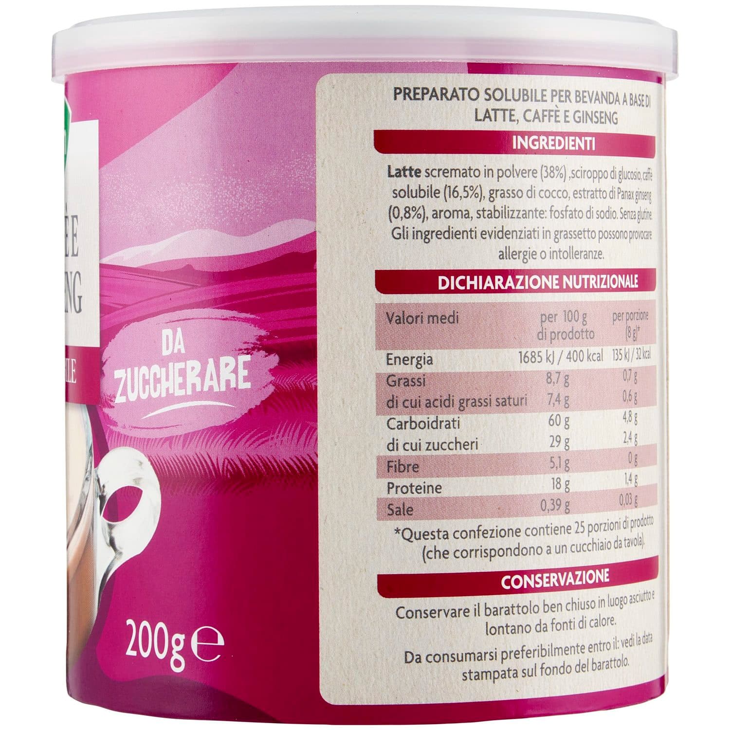 PAM Caffè e Ginseng Solubile 200 g – immagine 5