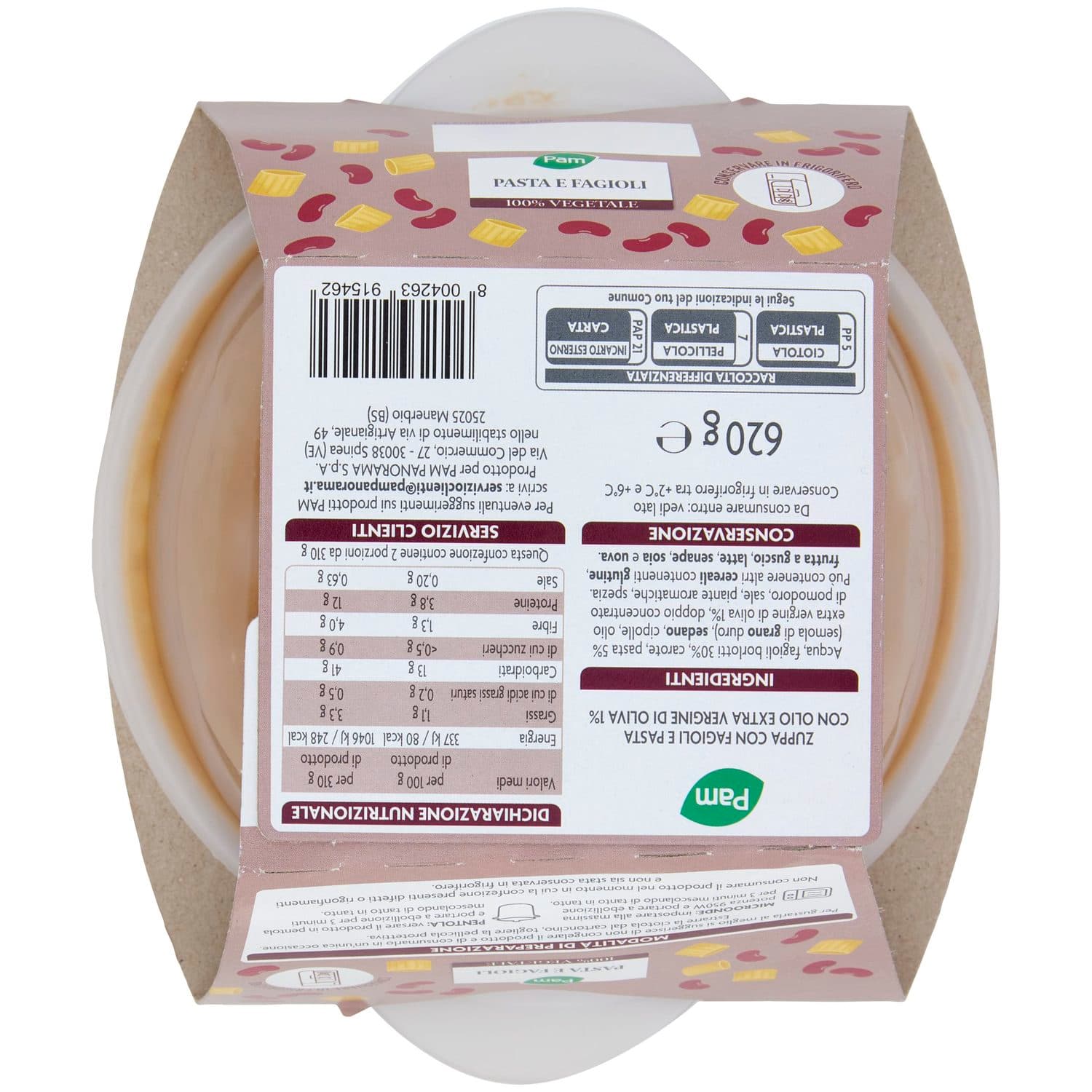I TESORI Pasta e Fagioli 620 g – immagine 4