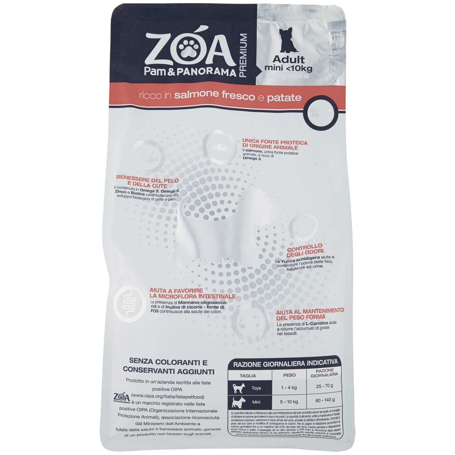 ZOA PREMIUM Adult mini <10kg esigenti ricco in salmone fresco e patate 1,5 kg – immagine 4