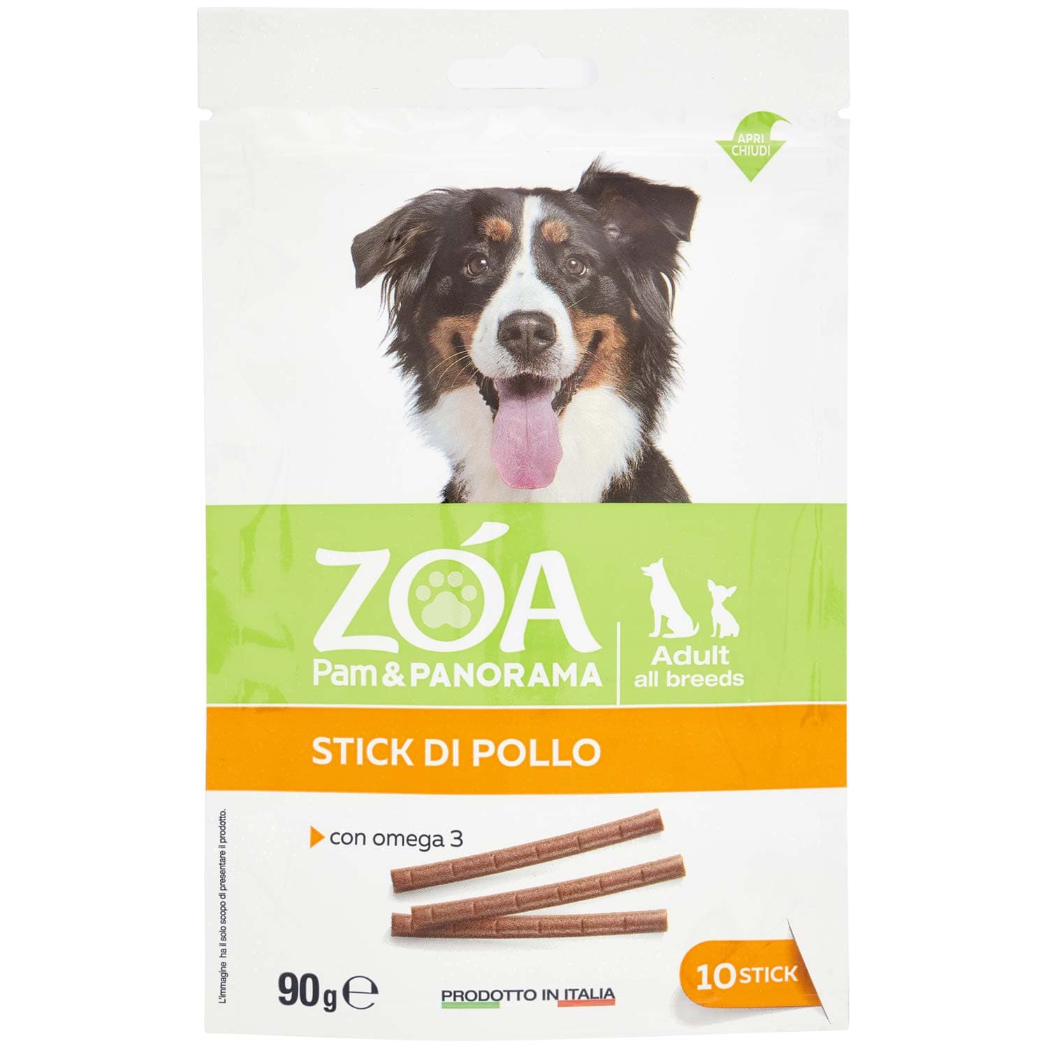 Giuntini Crancy DogSticks Snack quotidiano Pollo Omega3 x10 90 g – immagine 2