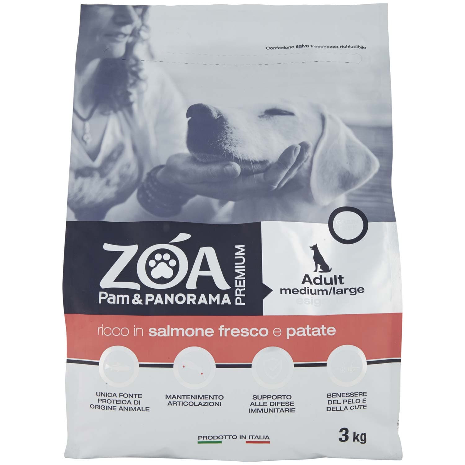 ZOA PREMIUM Adult medium/large esigente ricco in salmone fresco e patate 3 kg – immagine 2