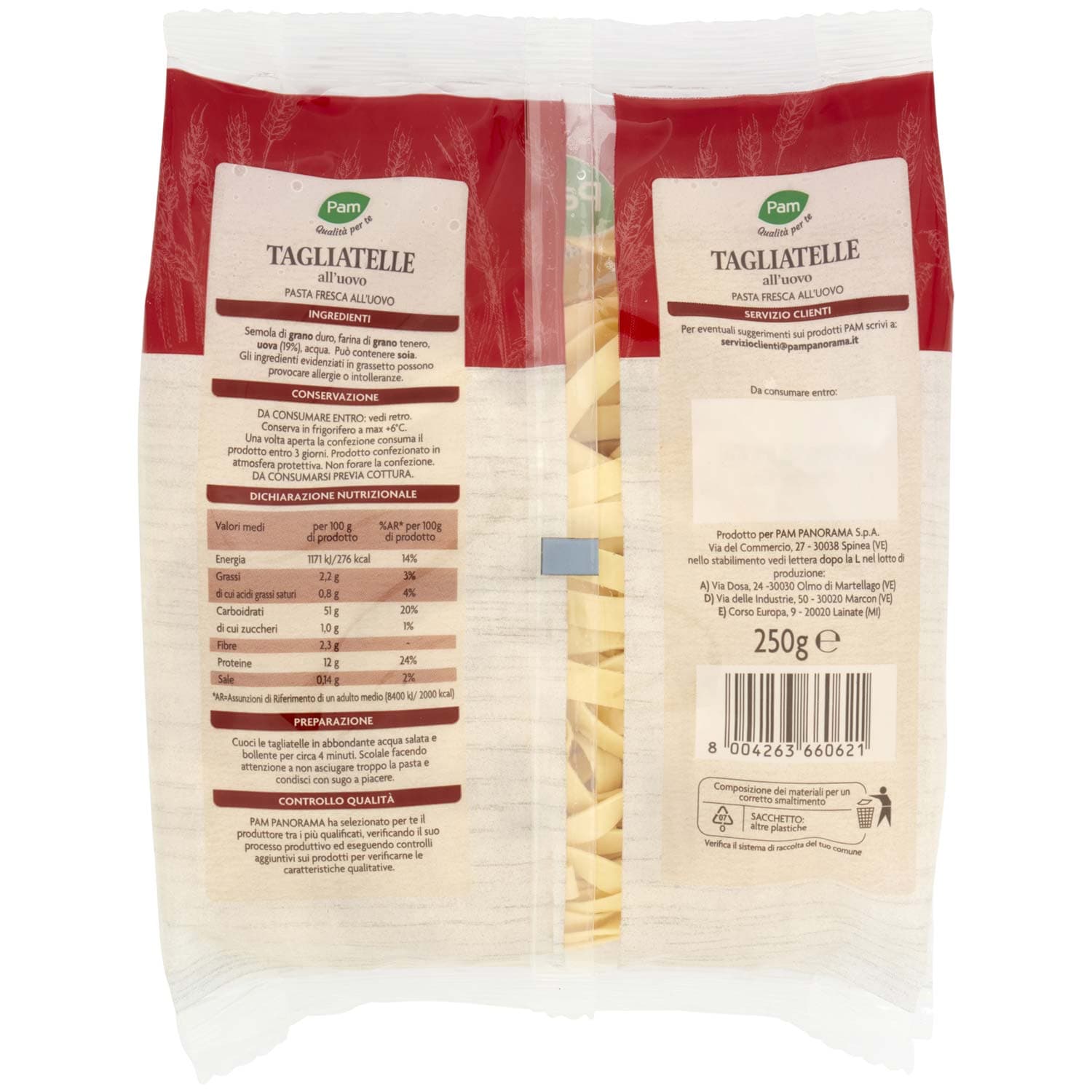 PAM Qualità per te Tagliatelle all'uovo 250 g – immagine 4