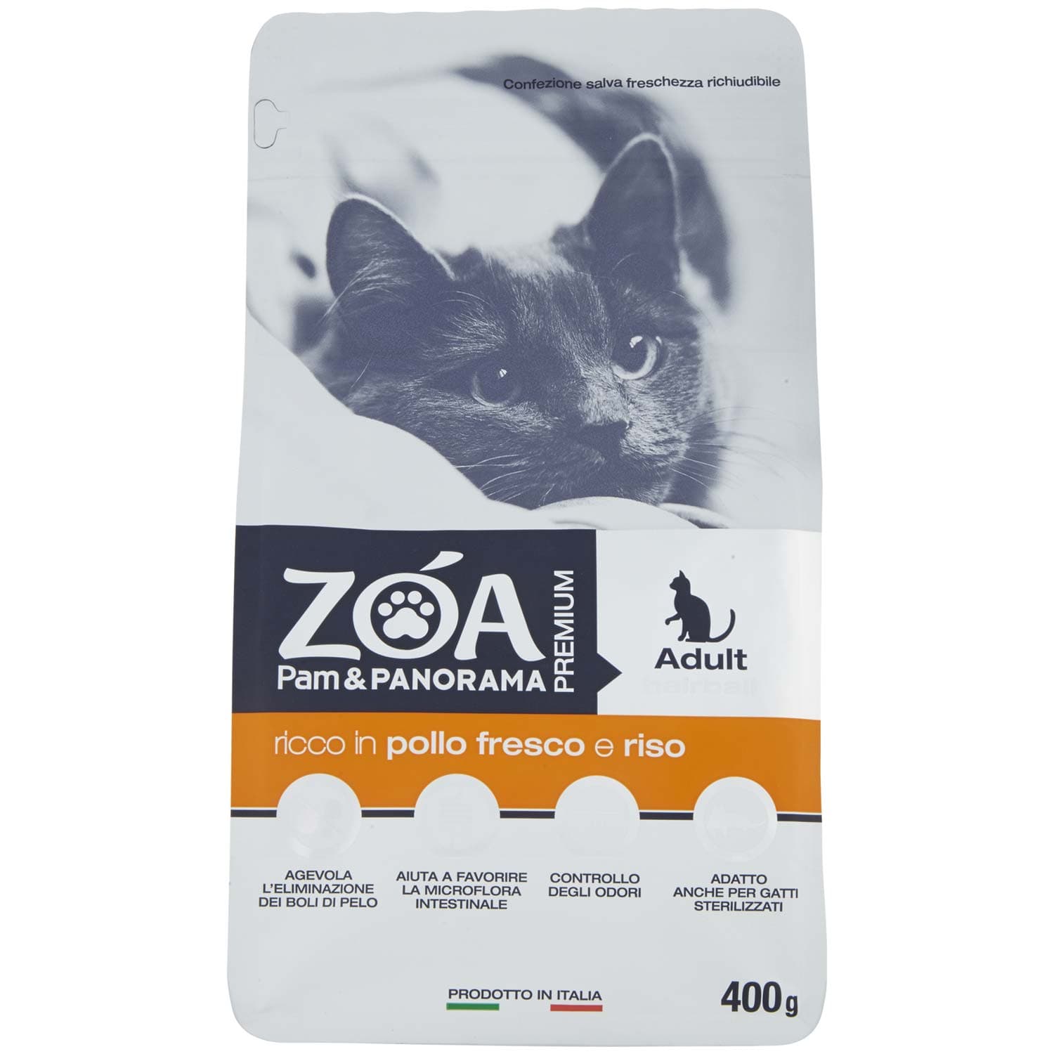 ZOA PREMIUM Adult hairball ricco in pollo fresco e riso 400 g – immagine 2