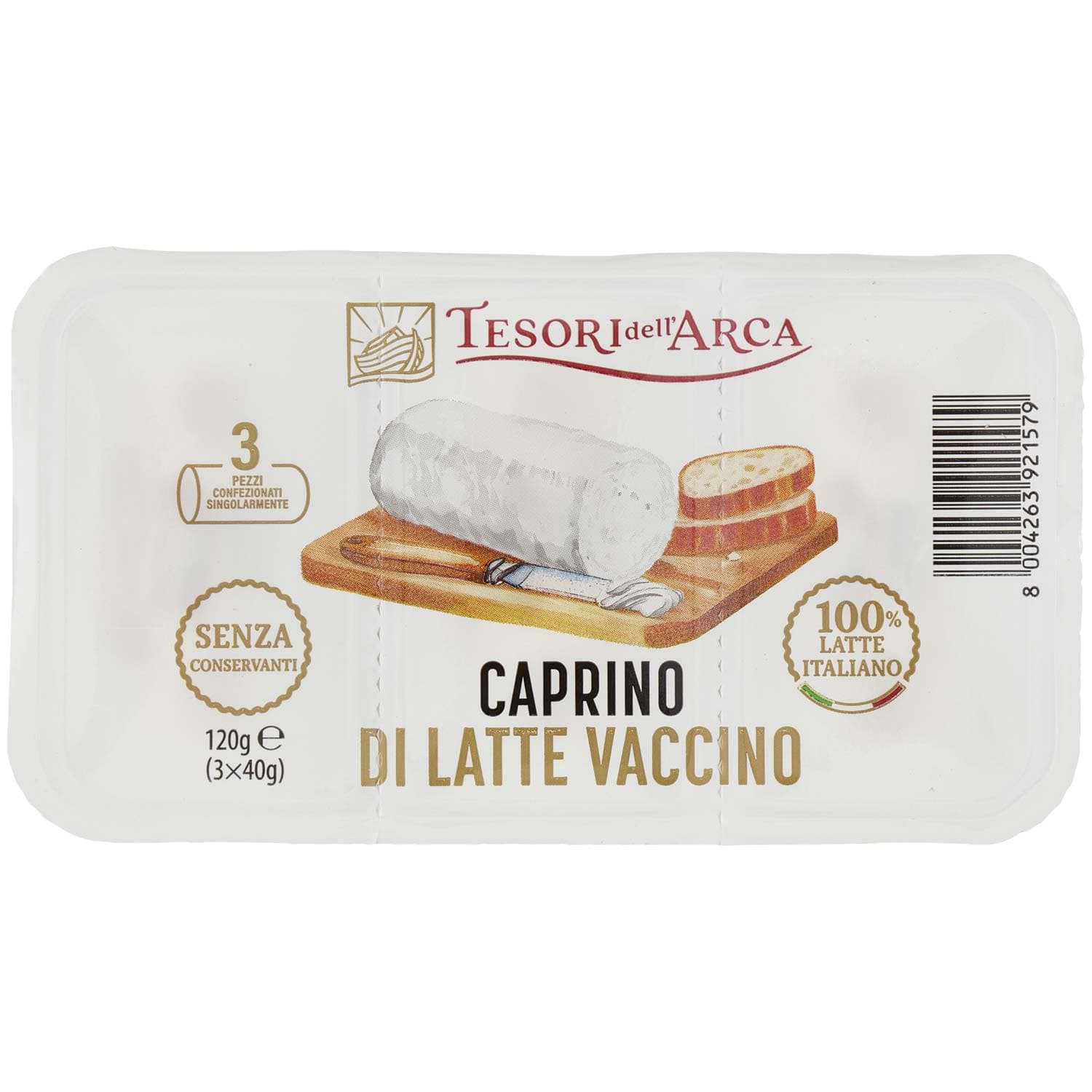 TESORI DELL'ARCA Caprino di Latte Vaccino 3 x 40 g – immagine 2
