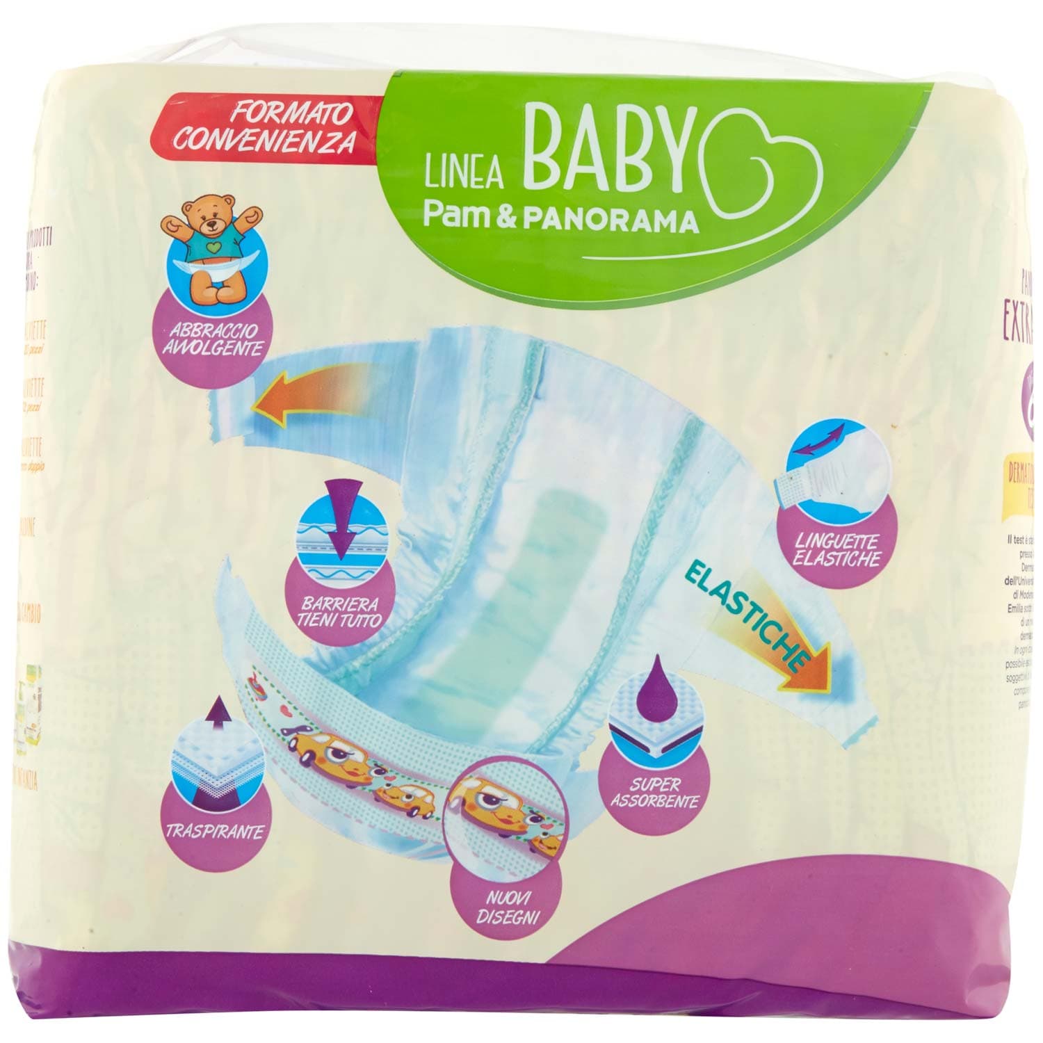 PAM PANORAMA Linea Baby Pannolini Extralarg Taglia 6 15-30 kg 14+14 pz – immagine 4