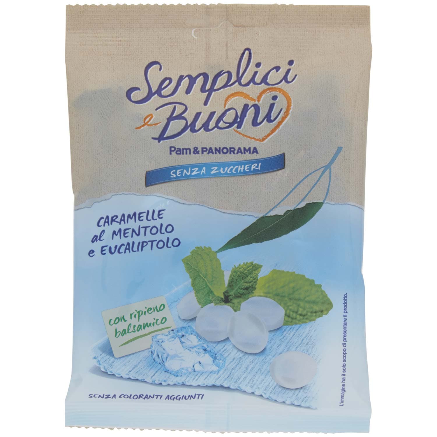 SEMPLICI E BUONI Senza Zuccheri Caramelle al Mentolo e Eucalipto 70 g – immagine 2