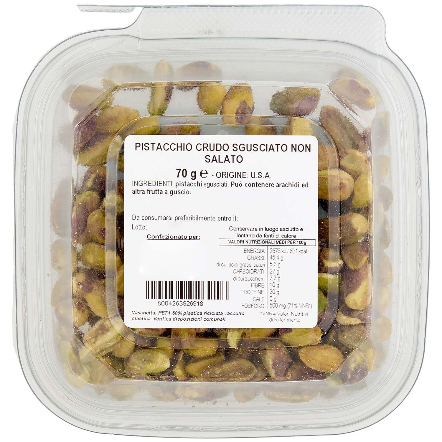 PAM Pistacchi Naturali Sgusciati 70 g – immagine 4