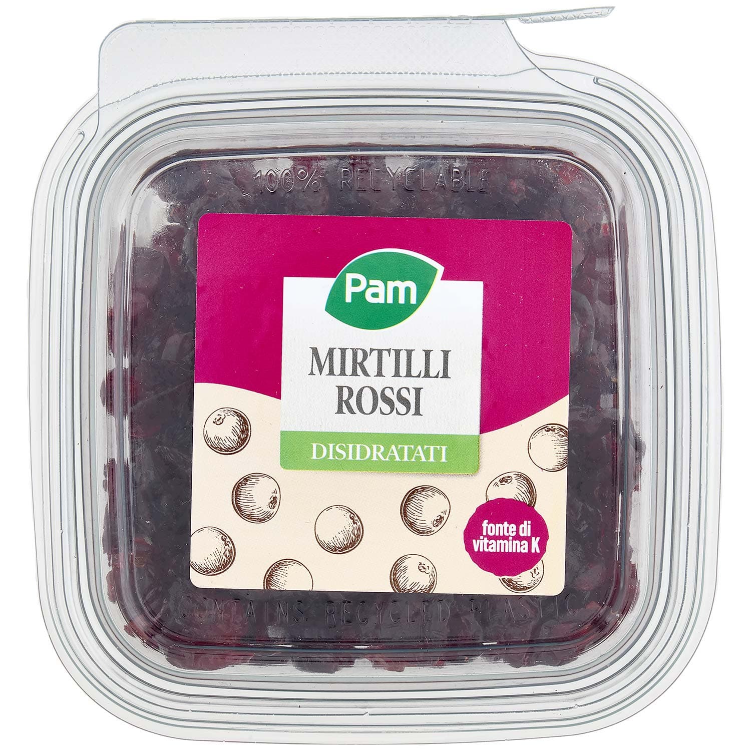 PAM Mirtilli Rossi Disidratati 250 g – immagine 2
