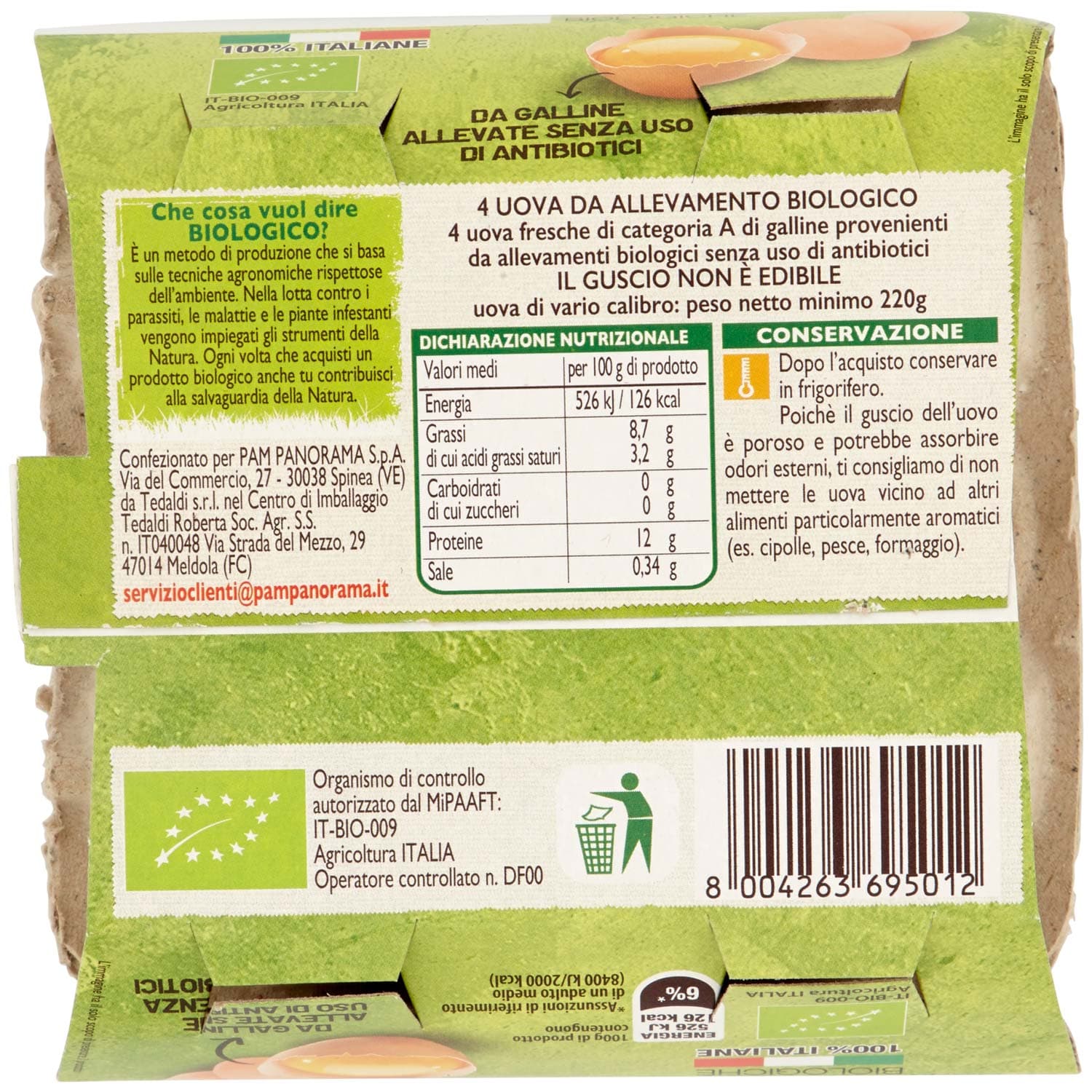 BIO 4 Uova fresche Biologiche 220 g – immagine 4