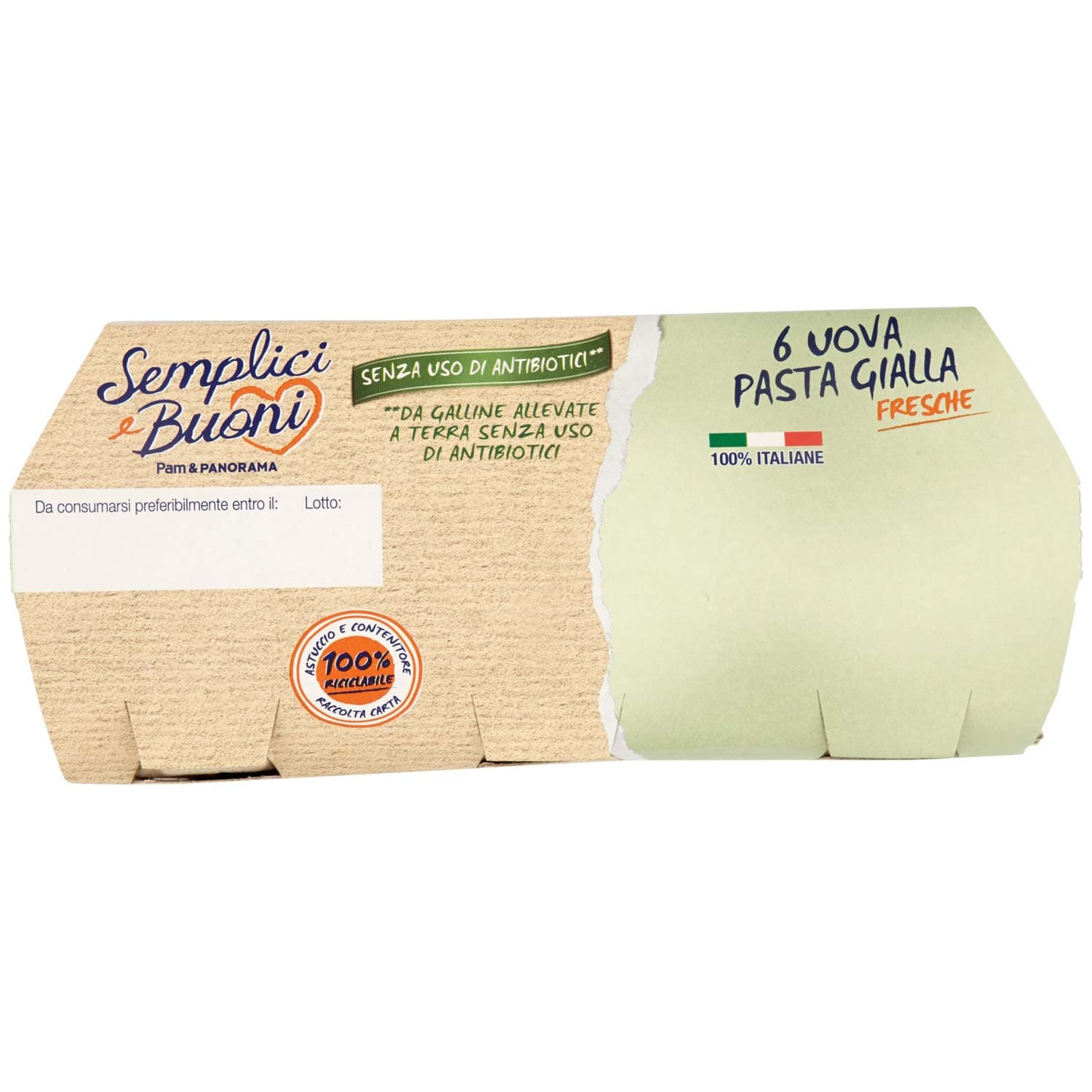 SEMPLICI E BUONI Senza Uso di Antibiotici 6 Uova Pasta Gialla Fresche – immagine 7
