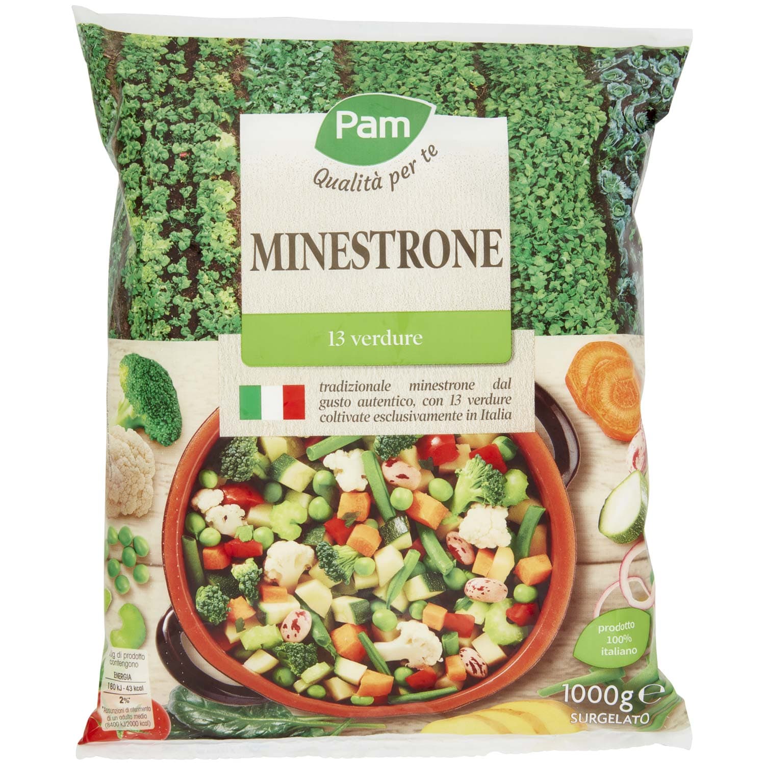 PAM PANORAMA Minestrone surgelato 1 kg – immagine 2