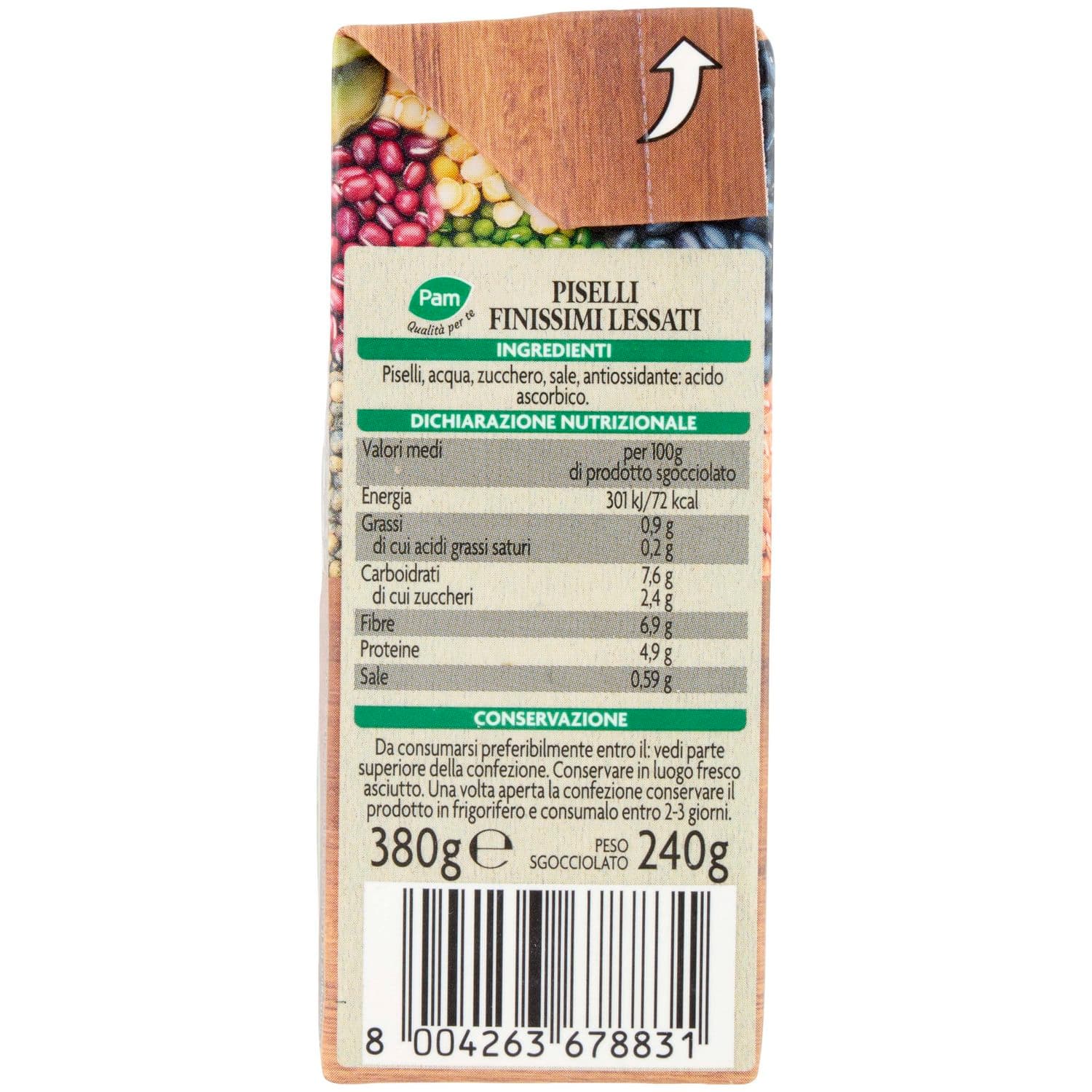 PAM Qualità per te Piselli Finissimi 380 g – immagine 5