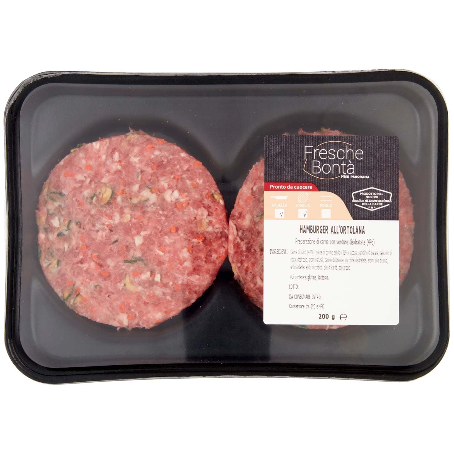 FRESCHE BONTÁ Hamburger all'Ortolana 200 g – immagine 2