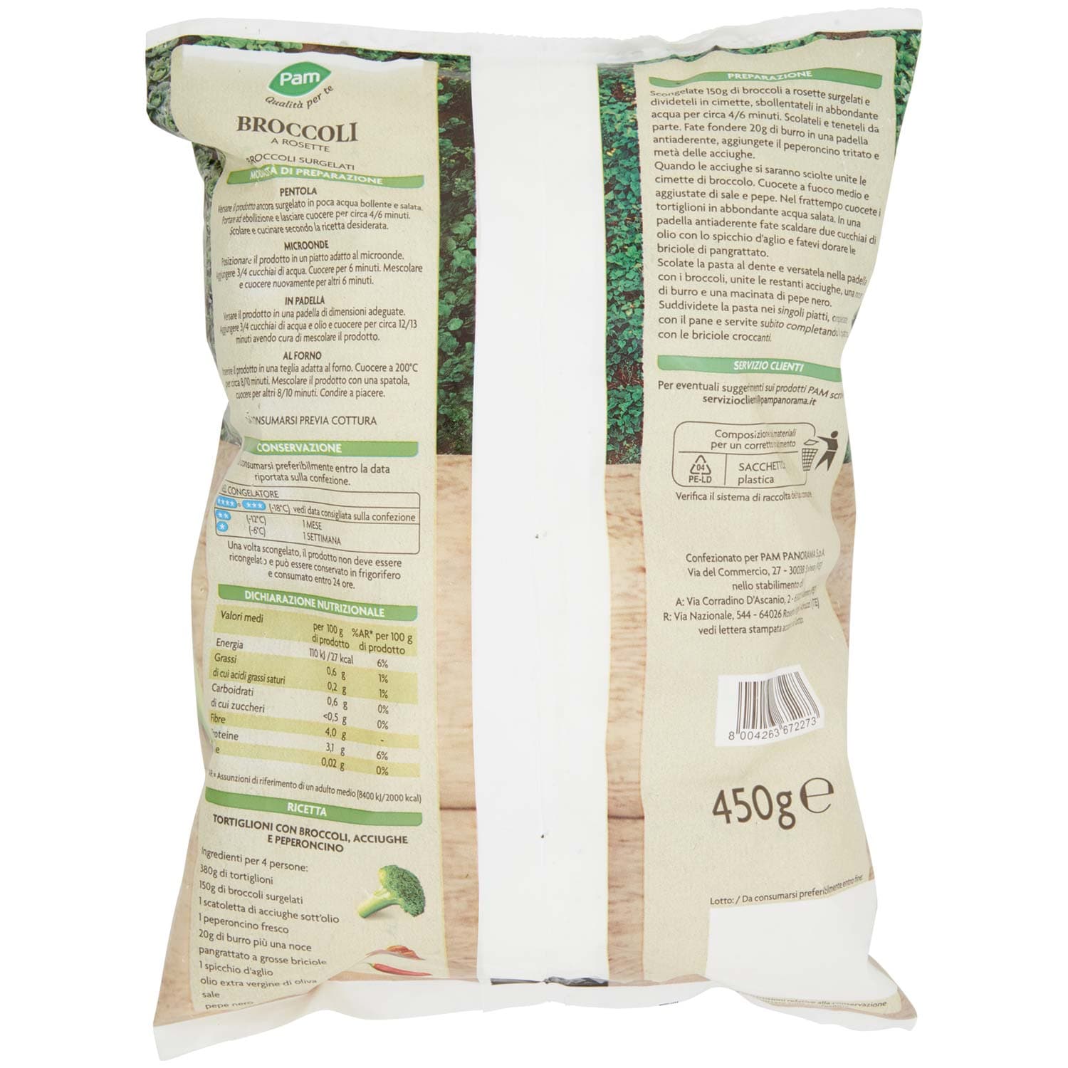 PAM PANORAMA Broccoli surgelati 450 g – immagine 4