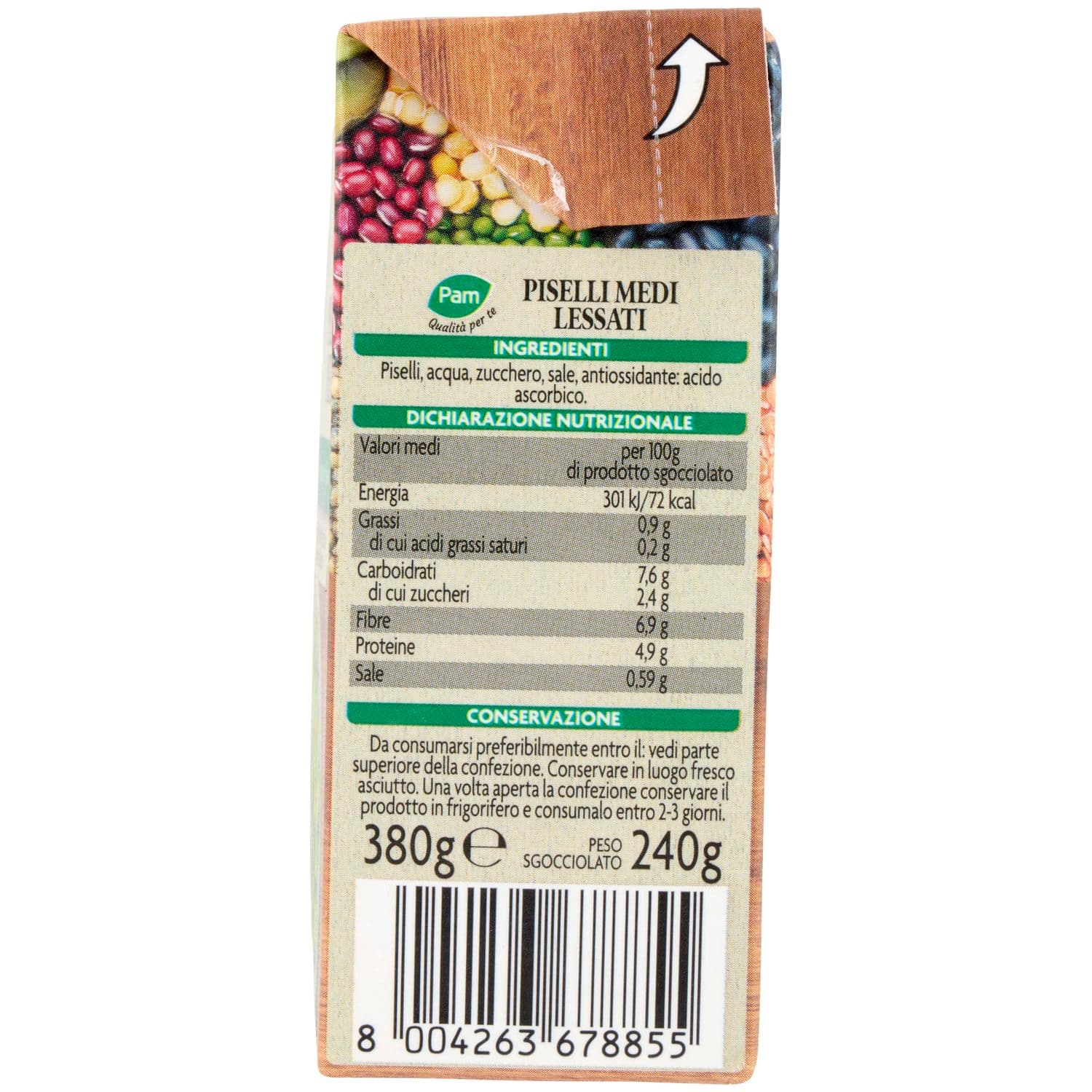 PAM Qualità per te Piselli Medi 380 g – immagine 5