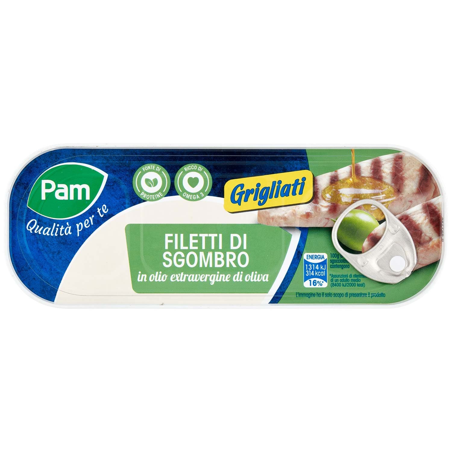 PAM Qualità per te Filetti di Sgombro in olio extravergine di oliva 120 g – immagine 2