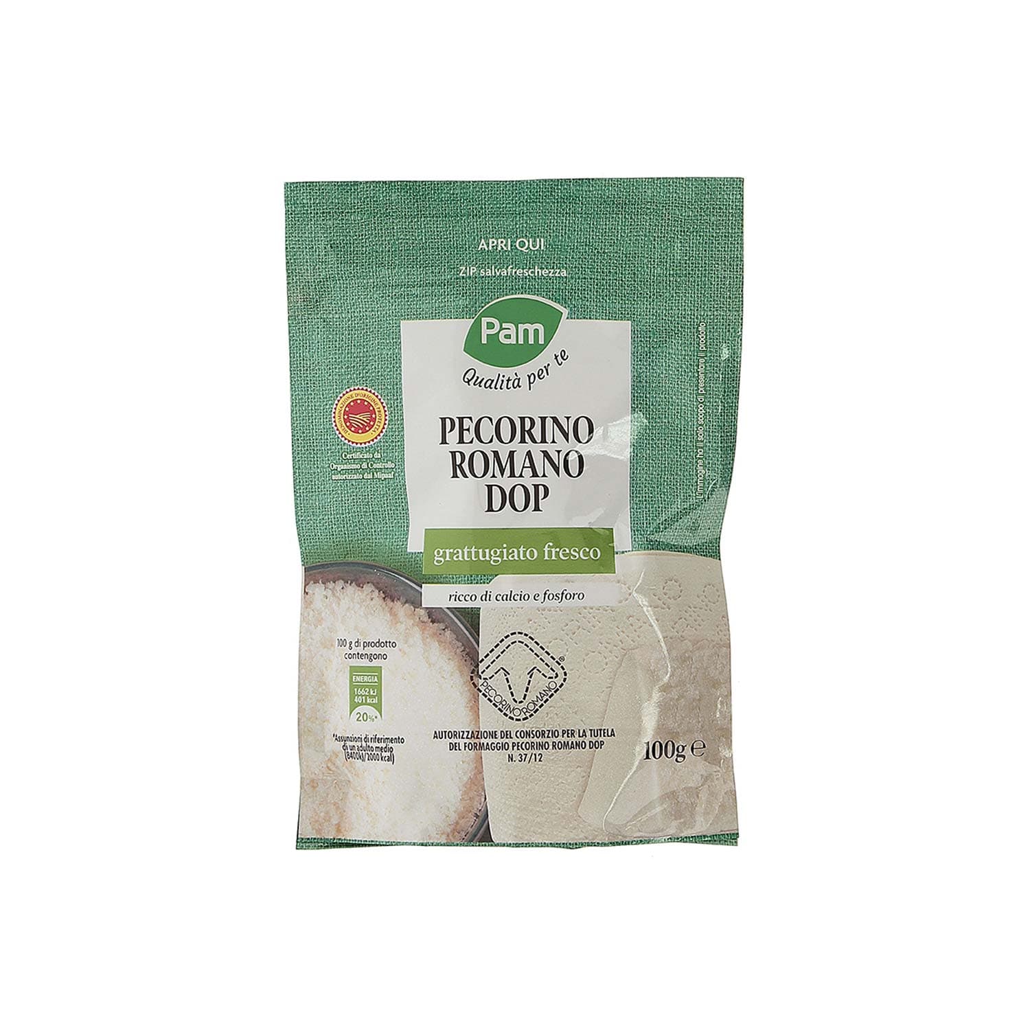 PAM Qualità per te grattugiato Pecorino Romano DOP 100 g – immagine 2