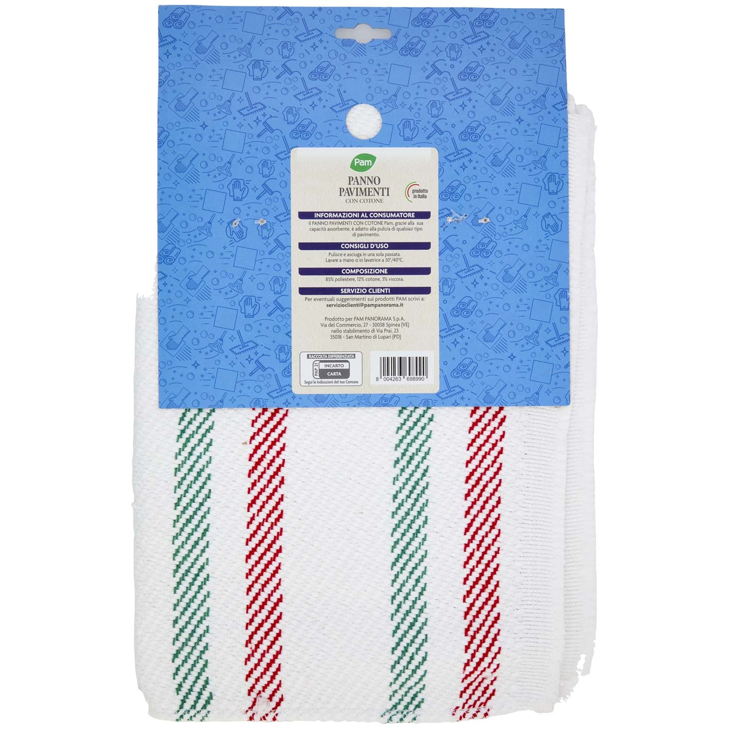 PAM Panno Pavimenti con Cotone 50 x 70 cm 1 pz – immagine 4