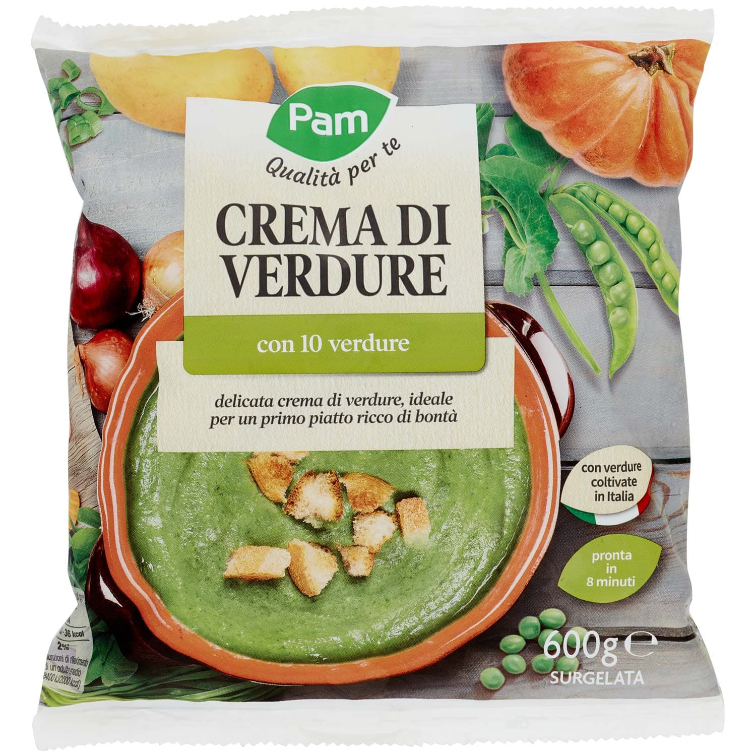 PAM Qualità per te Crema di Verdure con 10 verdure Surgelata 600 g – immagine 2