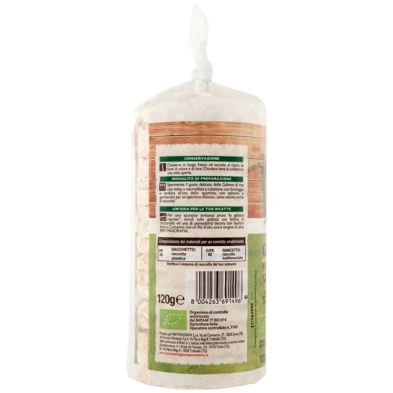 BIO Gallette di riso 120 g – immagine 3