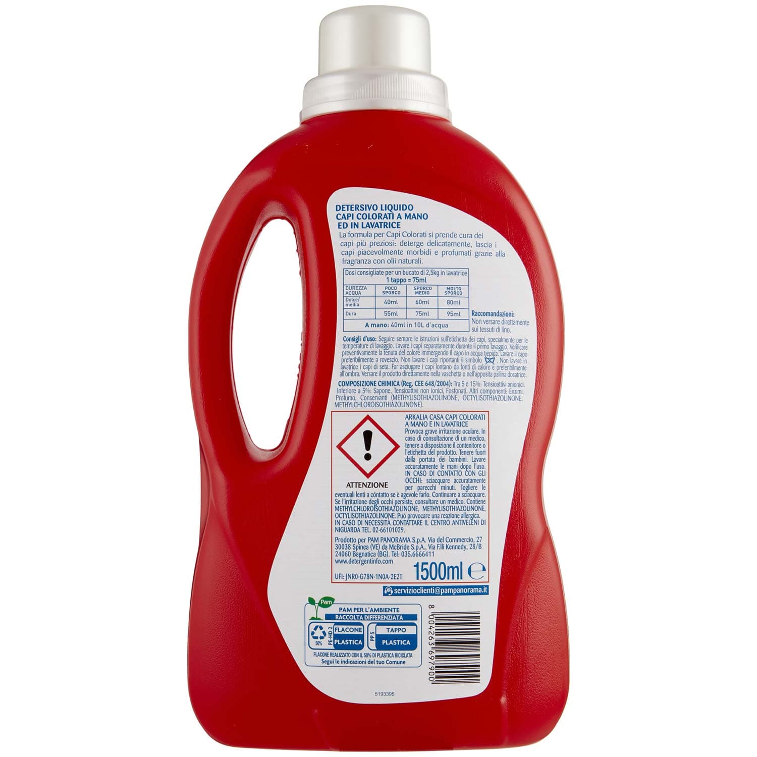 ARKALIA CASA Capi Colorati a Mano e in Lavatrice 1500 ml – immagine 4