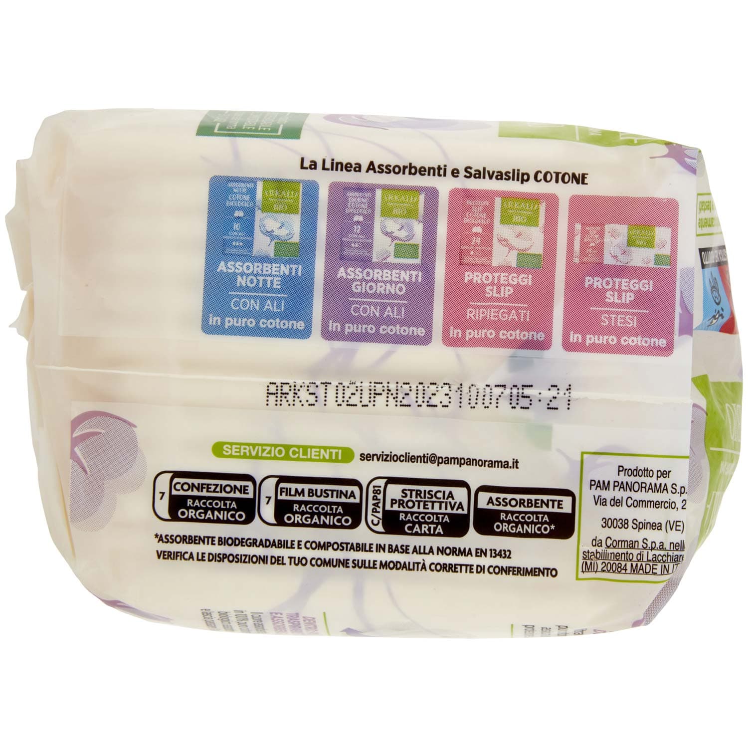 ARKALIA BIO Assorbenti Giorno Cotone Biologico con Ali Ripiegati in Bustina 12 pz – immagine 5