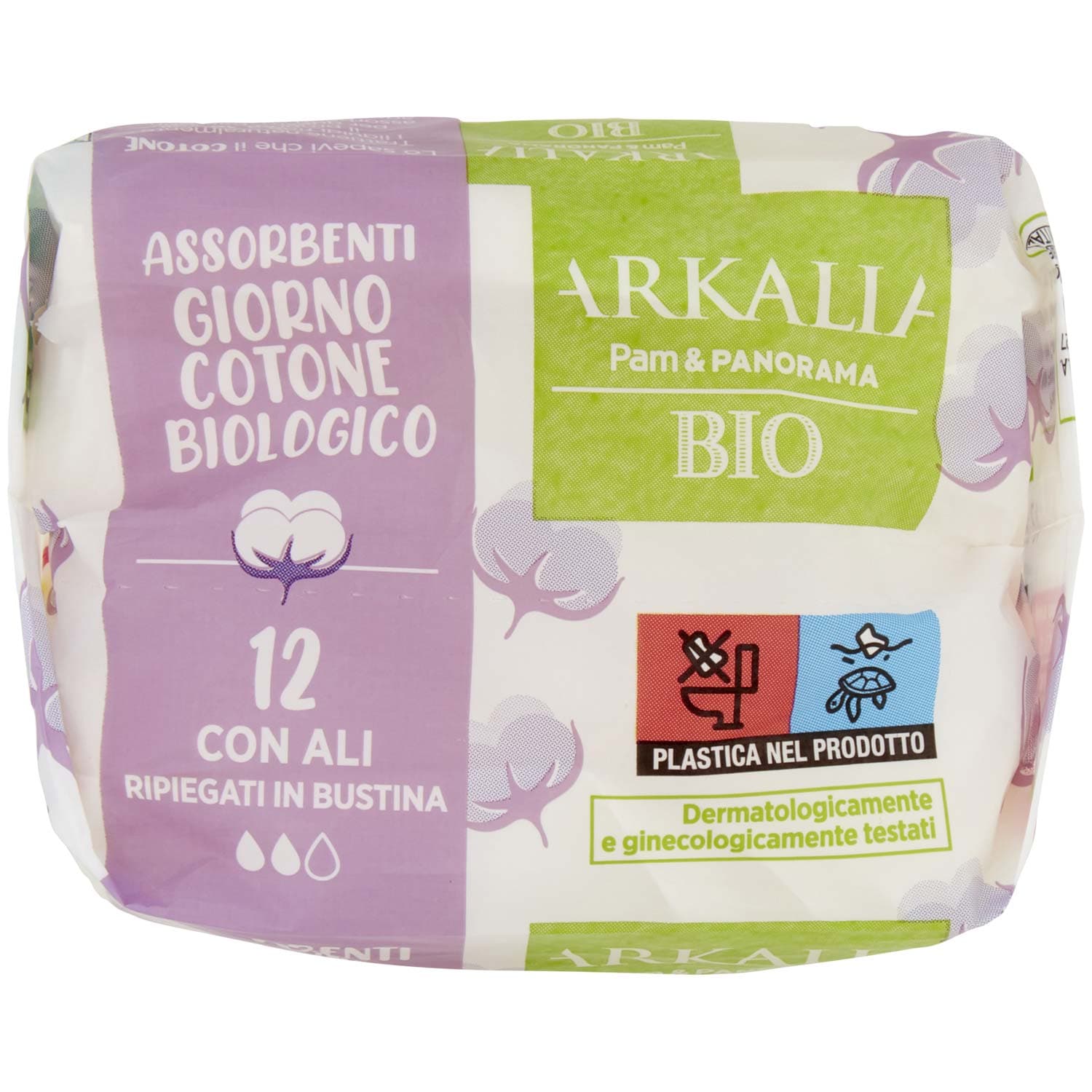 ARKALIA BIO Assorbenti Giorno Cotone Biologico con Ali Ripiegati in Bustina 12 pz – immagine 6
