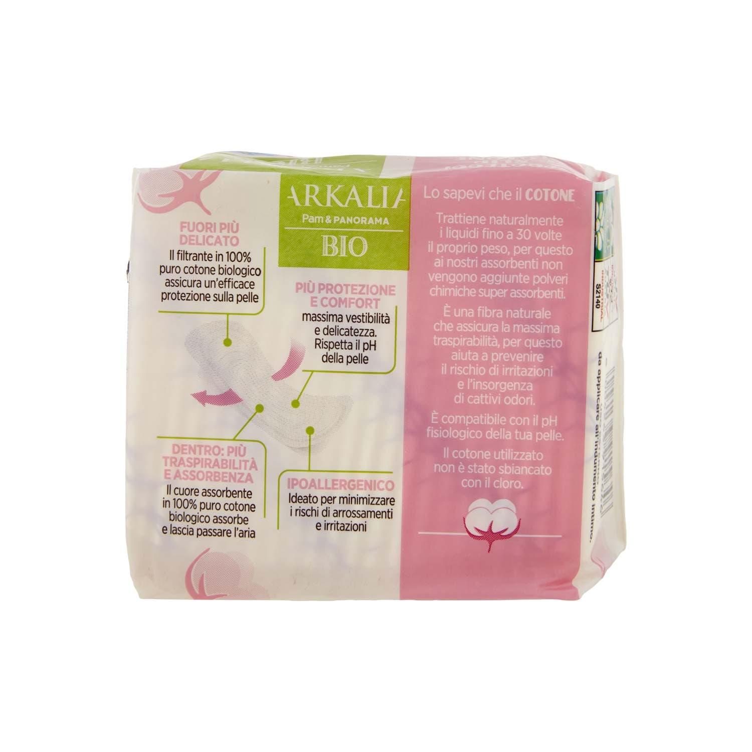 ARKALIA BIO Proteggi Slip Cotone Biologico Ripiegati in Bustina 24 pz – immagine 4
