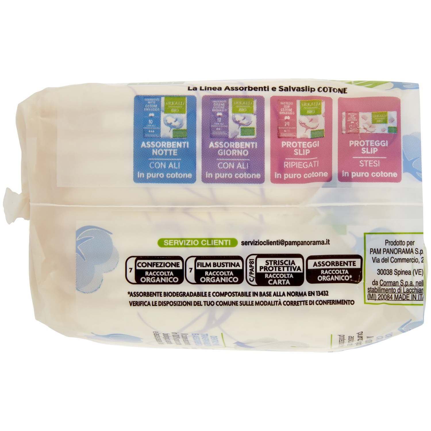 ARKALIA BIO Assorbenti Notte Cotone Biologico con Ali Ripiegati in Bustina 10 pz – immagine 5