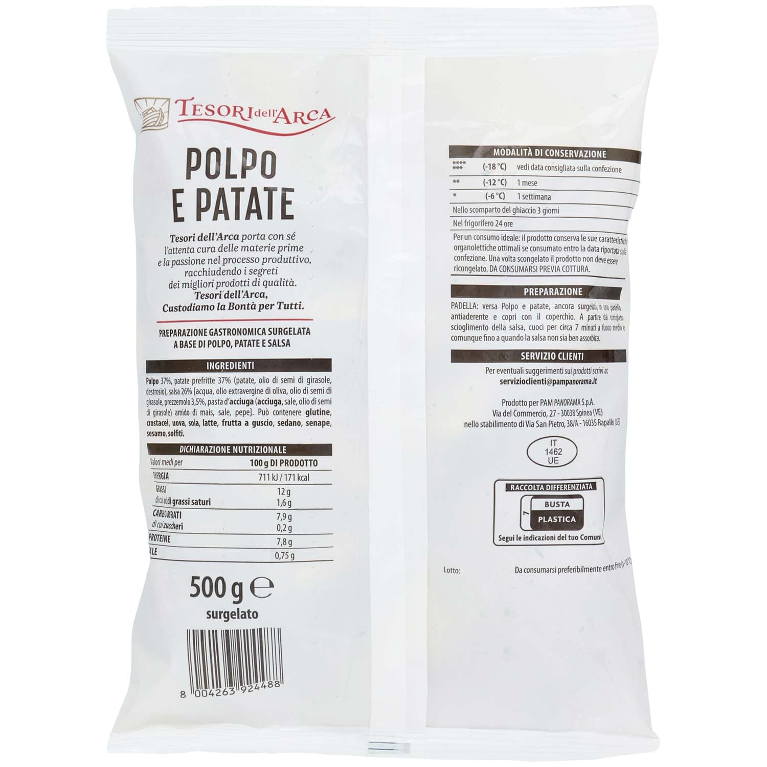TESORI DELL'ARCA Polpo e Patate surgelato 500 g – immagine 4