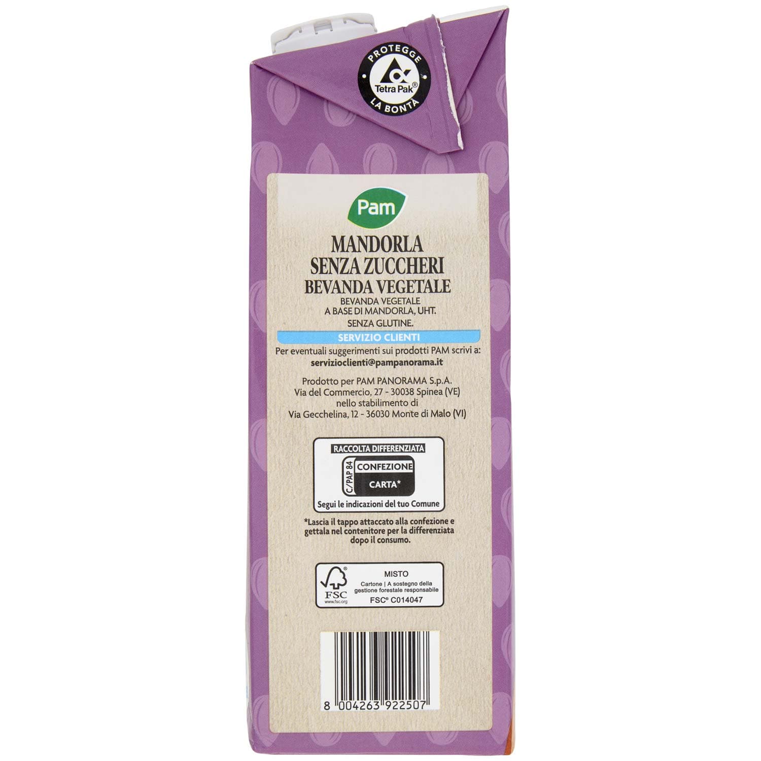 PAM Mandorla Senza Zuccheri Bevanda Vegetale 1 L – immagine 5
