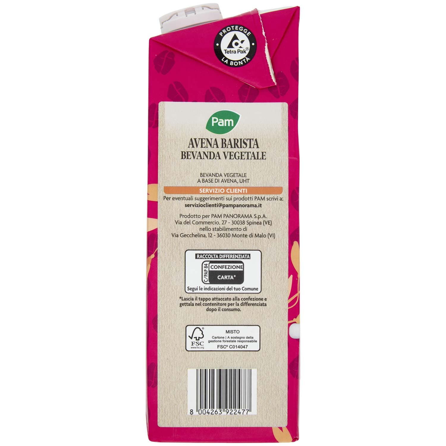 PAM Avena Barista Bevanda Vegetale 1 L – immagine 5