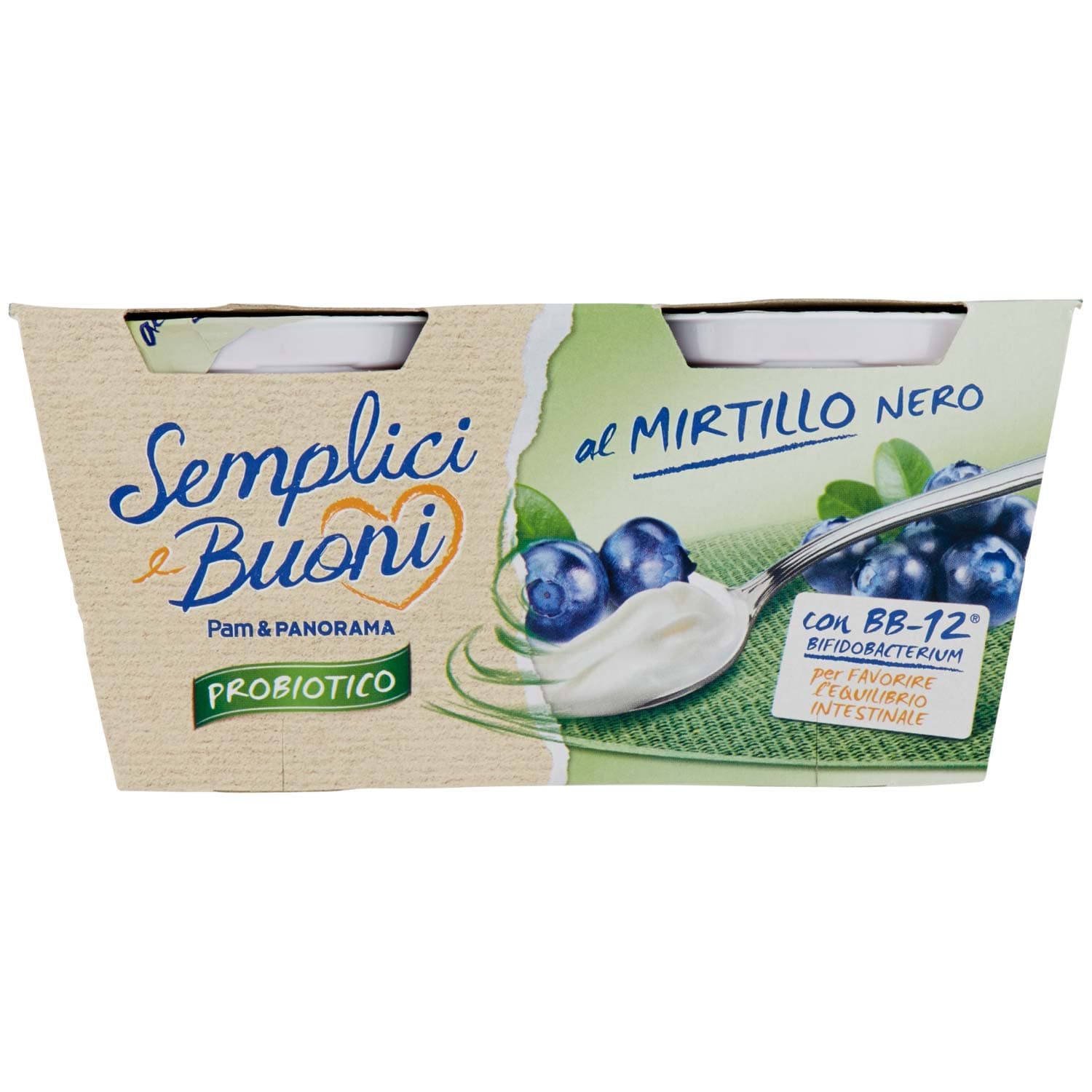SEMPLICI E BUONI Probiotico al Mirtillo Nero 2 x 125 g – immagine 2