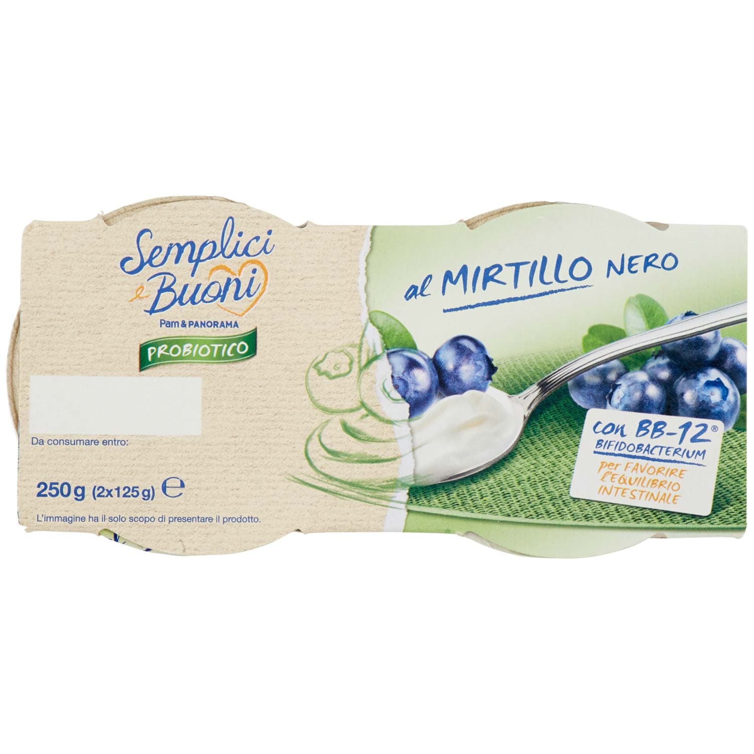 SEMPLICI E BUONI Probiotico al Mirtillo Nero 2 x 125 g – immagine 6