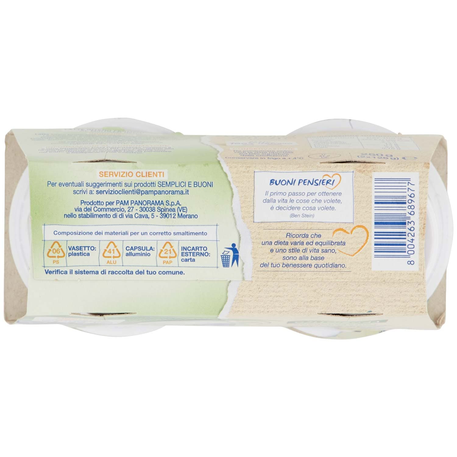 SEMPLICI E BUONI Probiotico al Mirtillo Nero 2 x 125 g – immagine 7