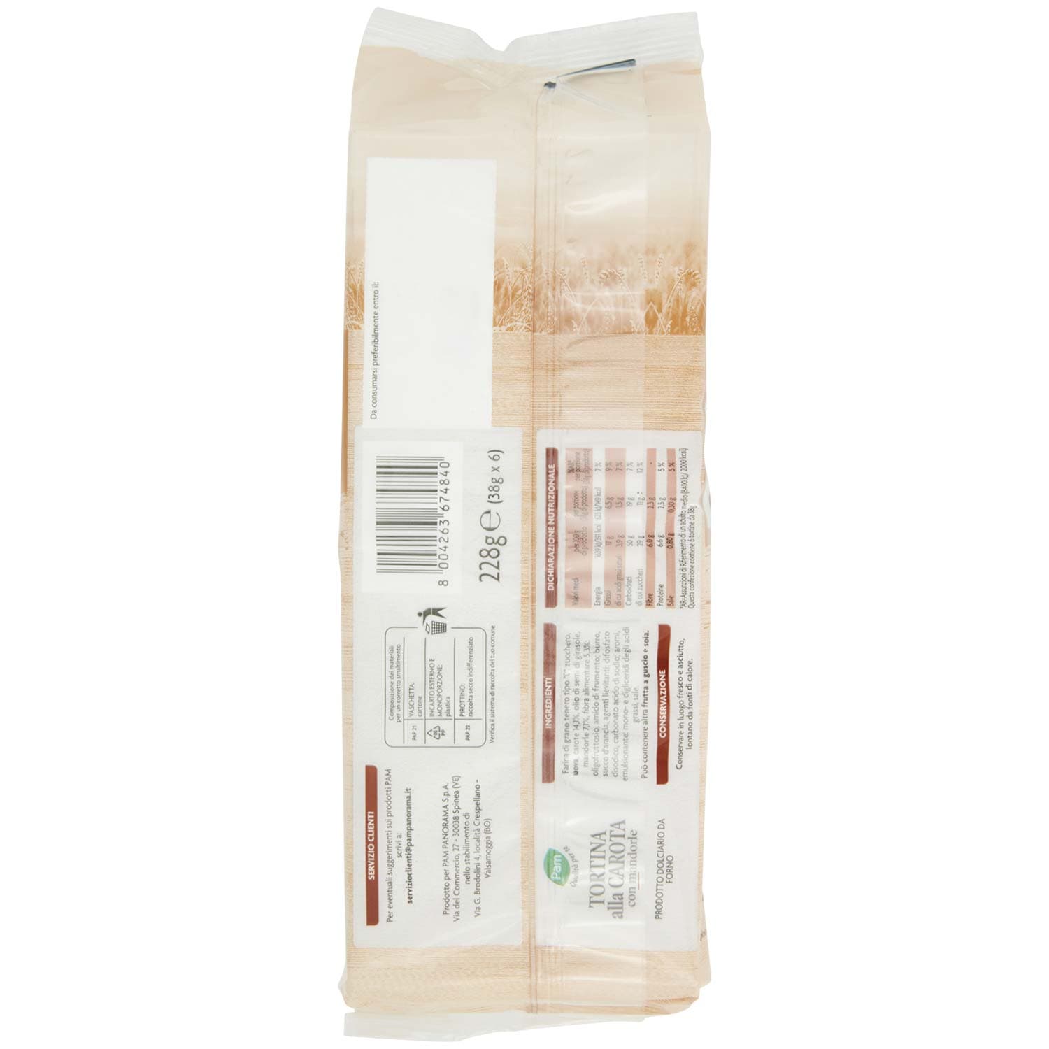 PAM Qualità per te Tortina alla Carota 6 x 38 g – immagine 4