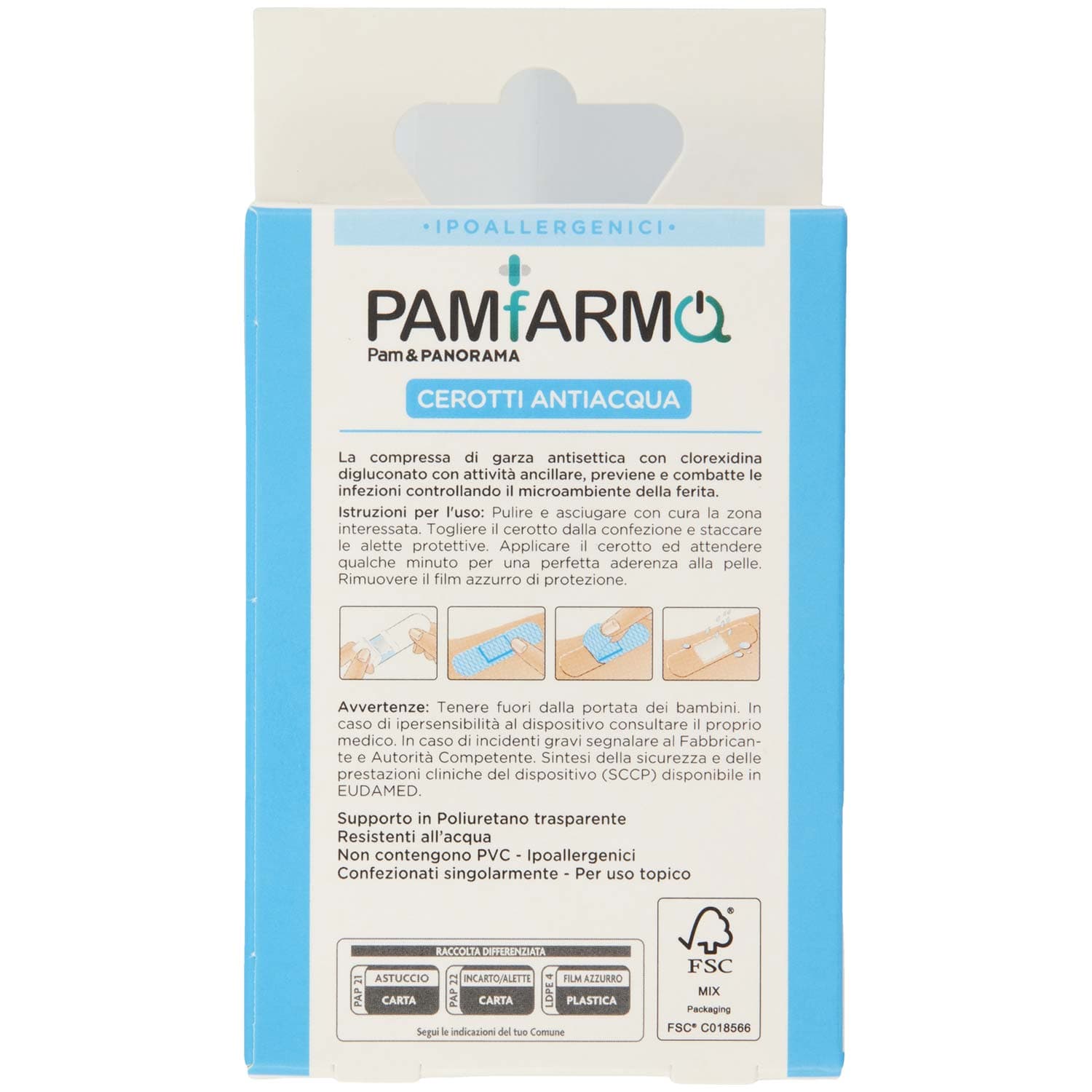 PAM PANORAMA Cerotti Antiacqua 2 Formati 20 pz – immagine 4