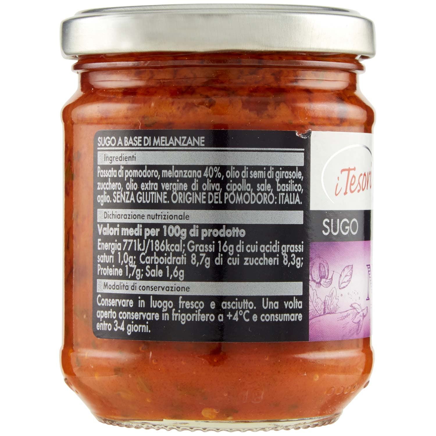 I TESORI Sugo alla Norma 190 g – immagine 3
