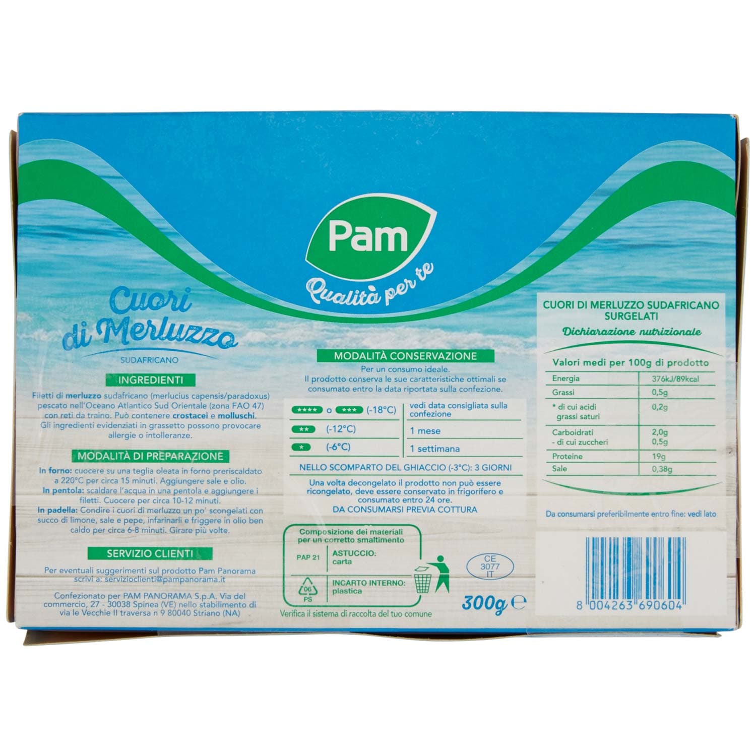 PAM Qualità per te Cuori di Merluzzo Sudafricano 300 g – immagine 4