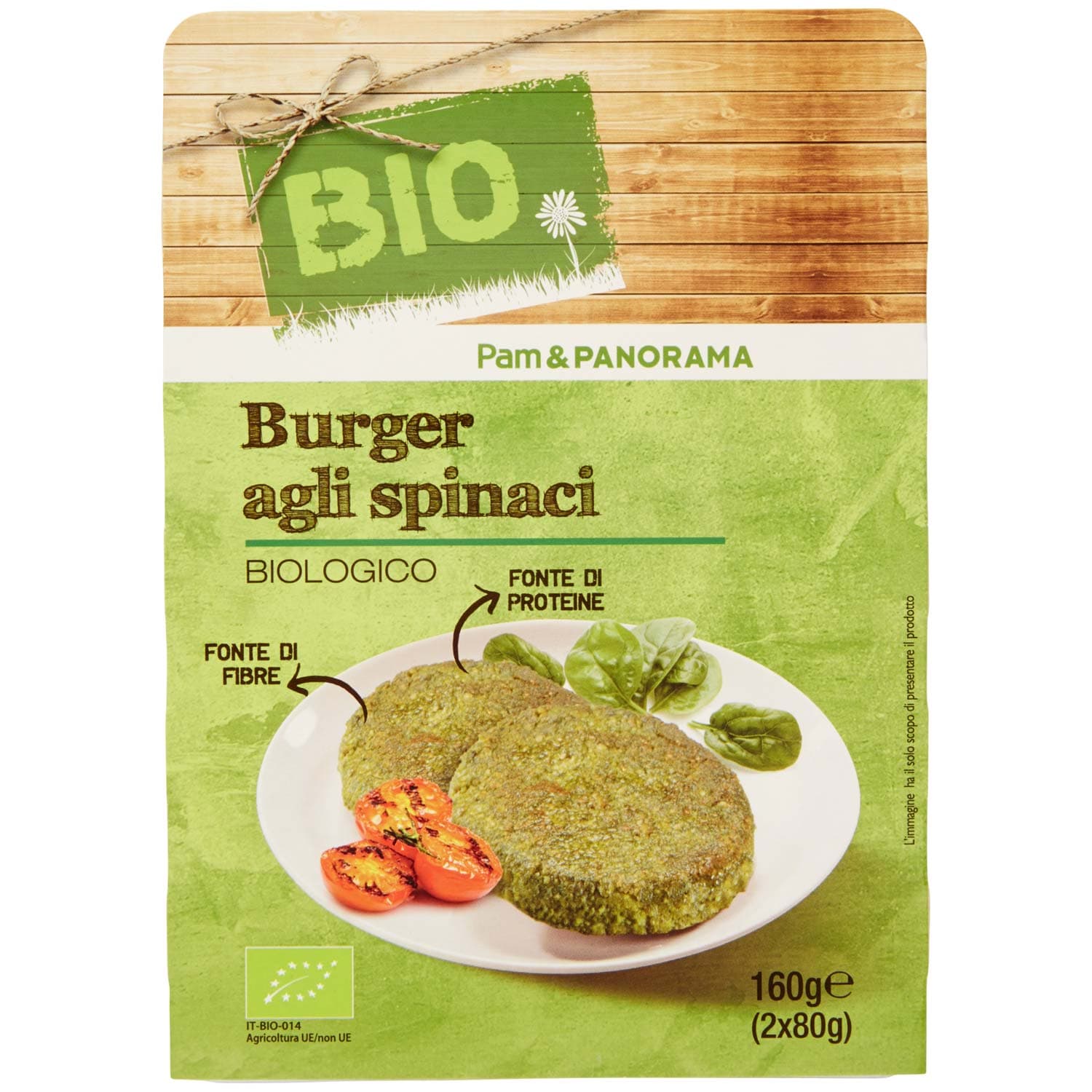 BIO Burger agli spinaci Biologico 2 x 80 g – immagine 2