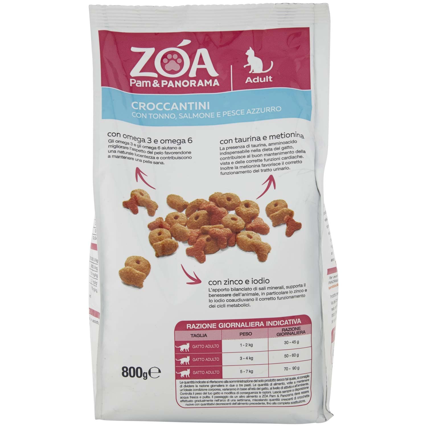 ZOA Adult Croccantini con Tonno, Salmone e Pesce Azzurro 800 g – immagine 4