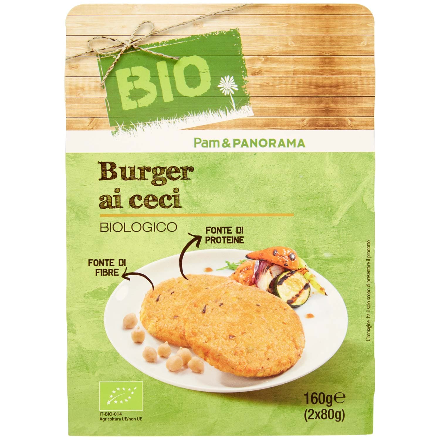 BIO Burger ai ceci Biologico 2 x 80 g – immagine 2