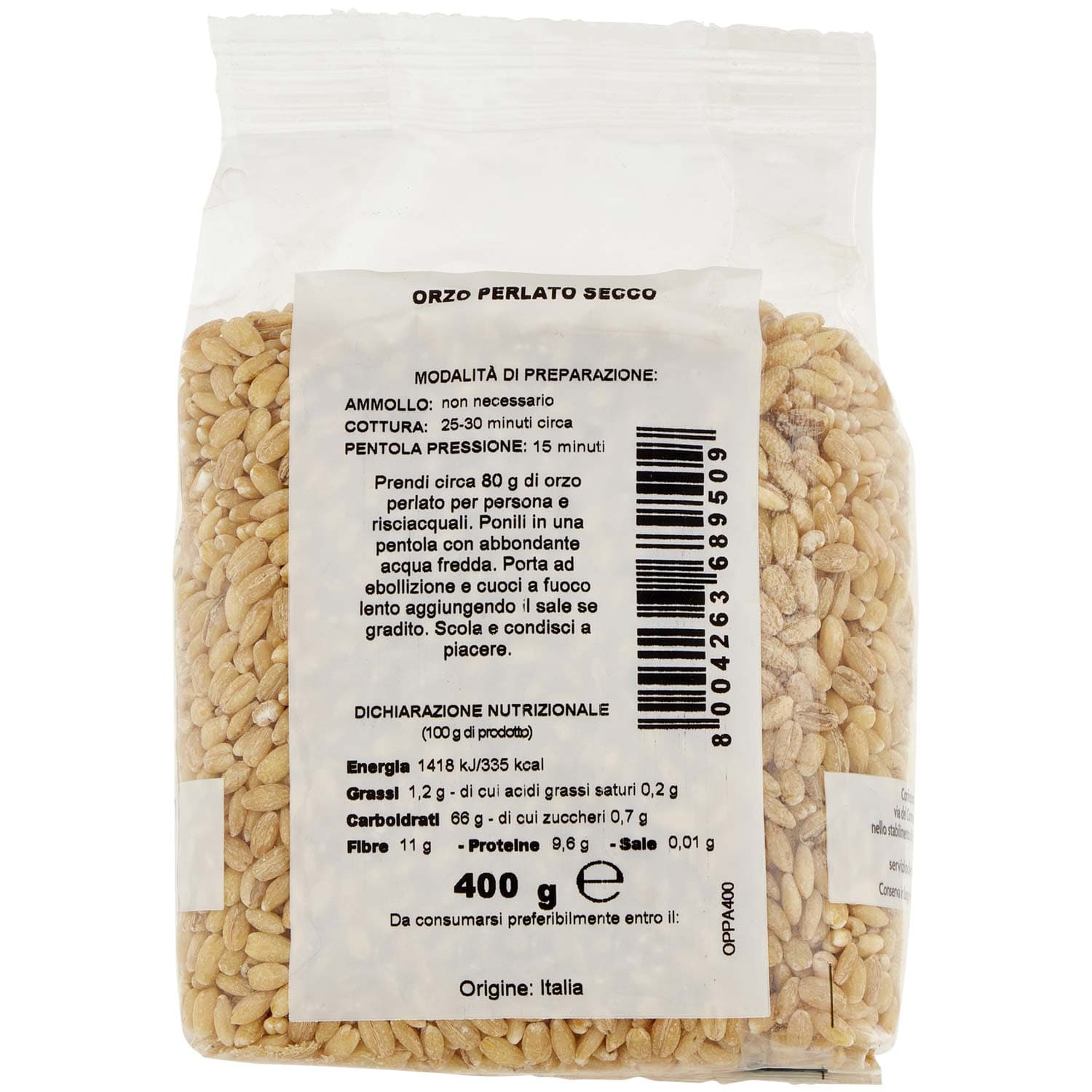 PAM Qualità per te Orzo Perlato 400g – immagine 4
