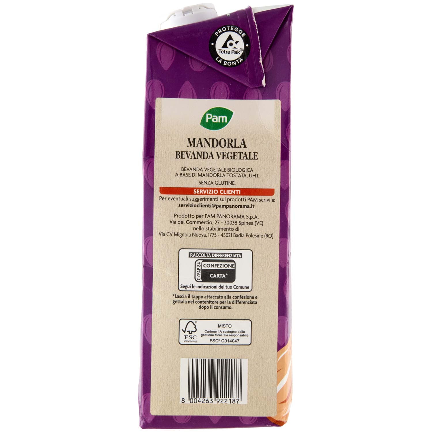 PAM Mandorla Biologica Bevanda Vegetale 1 L – immagine 5